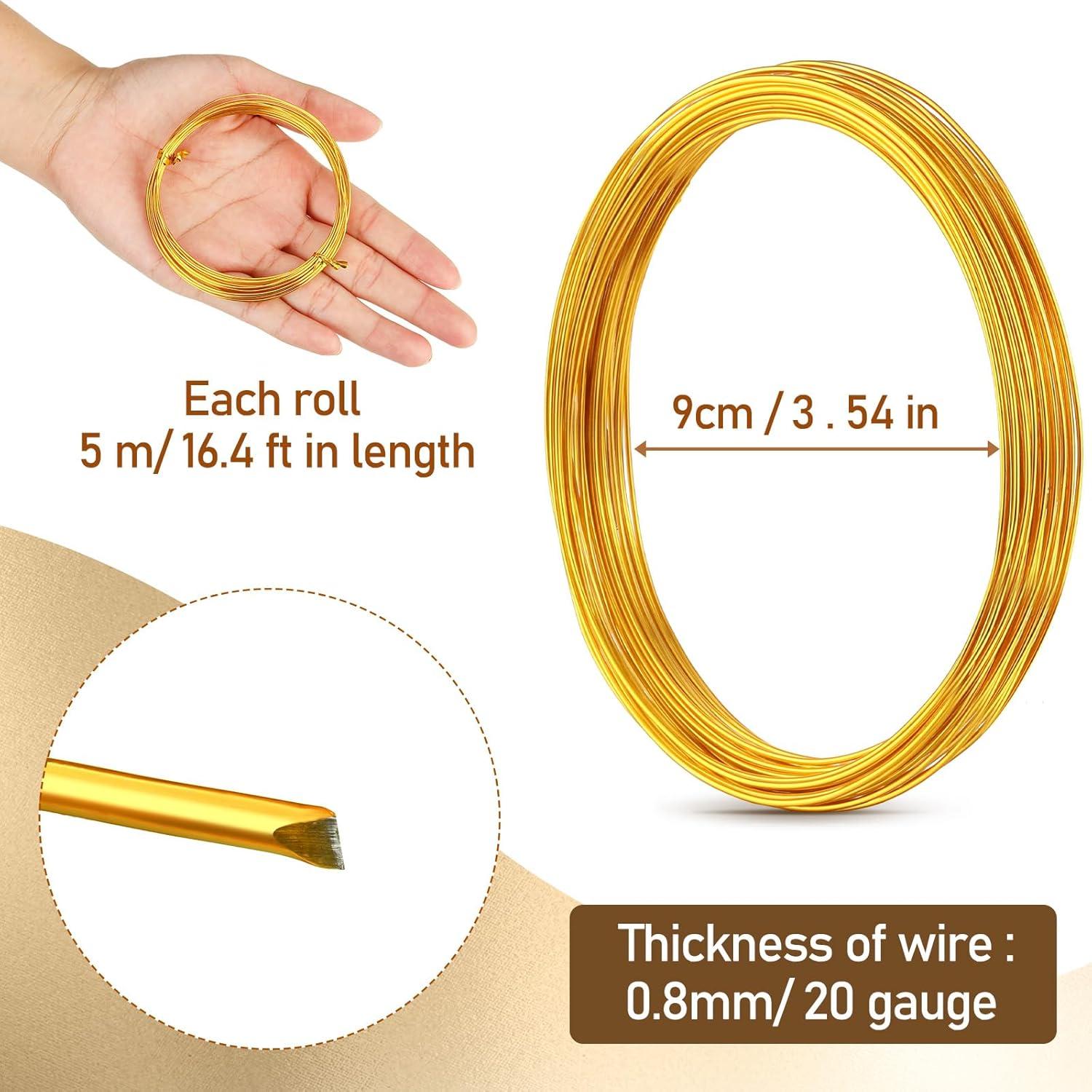 25 Rollos Alambre de Aluminio Multicolor Ferraycle 0.8 mm