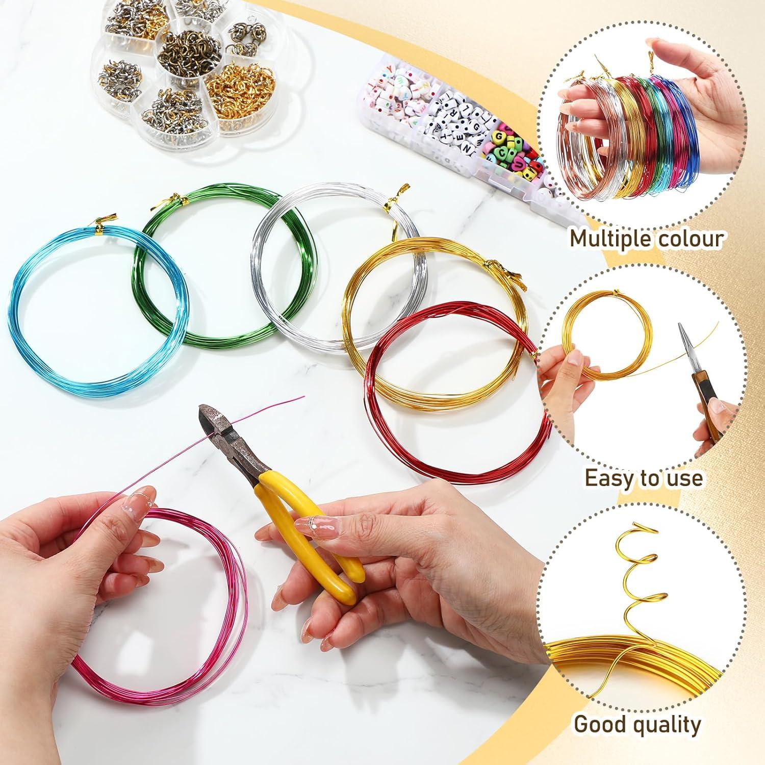 25 Rollos Alambre de Aluminio Multicolor Ferraycle 0.8 mm