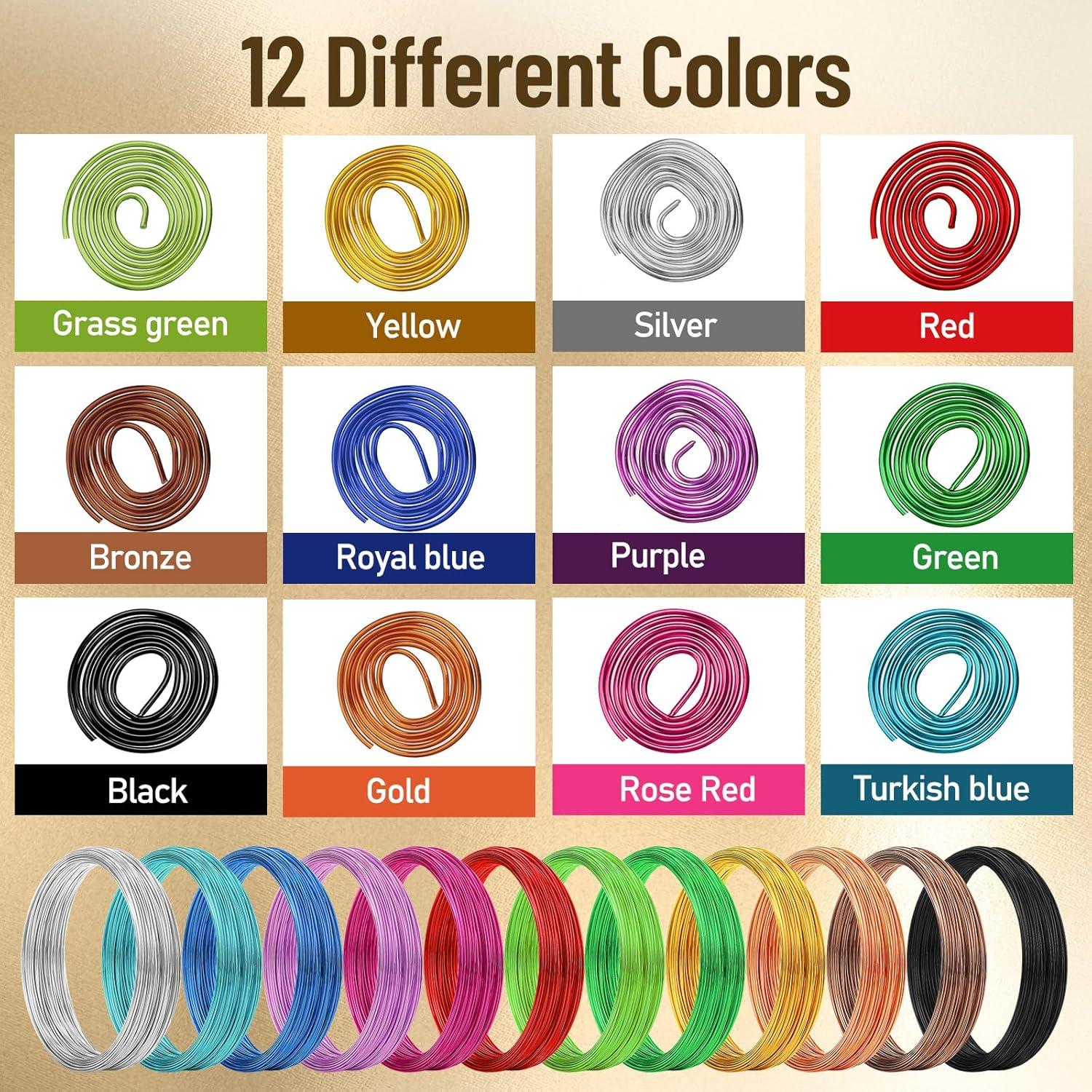 25 Rollos Alambre de Aluminio Multicolor Ferraycle 0.8 mm