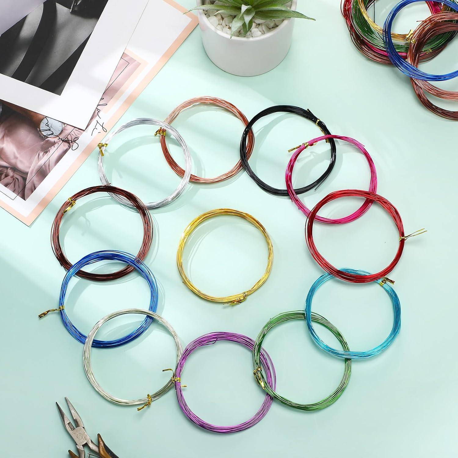 25 Rollos Alambre de Aluminio Multicolor Ferraycle 0.8 mm