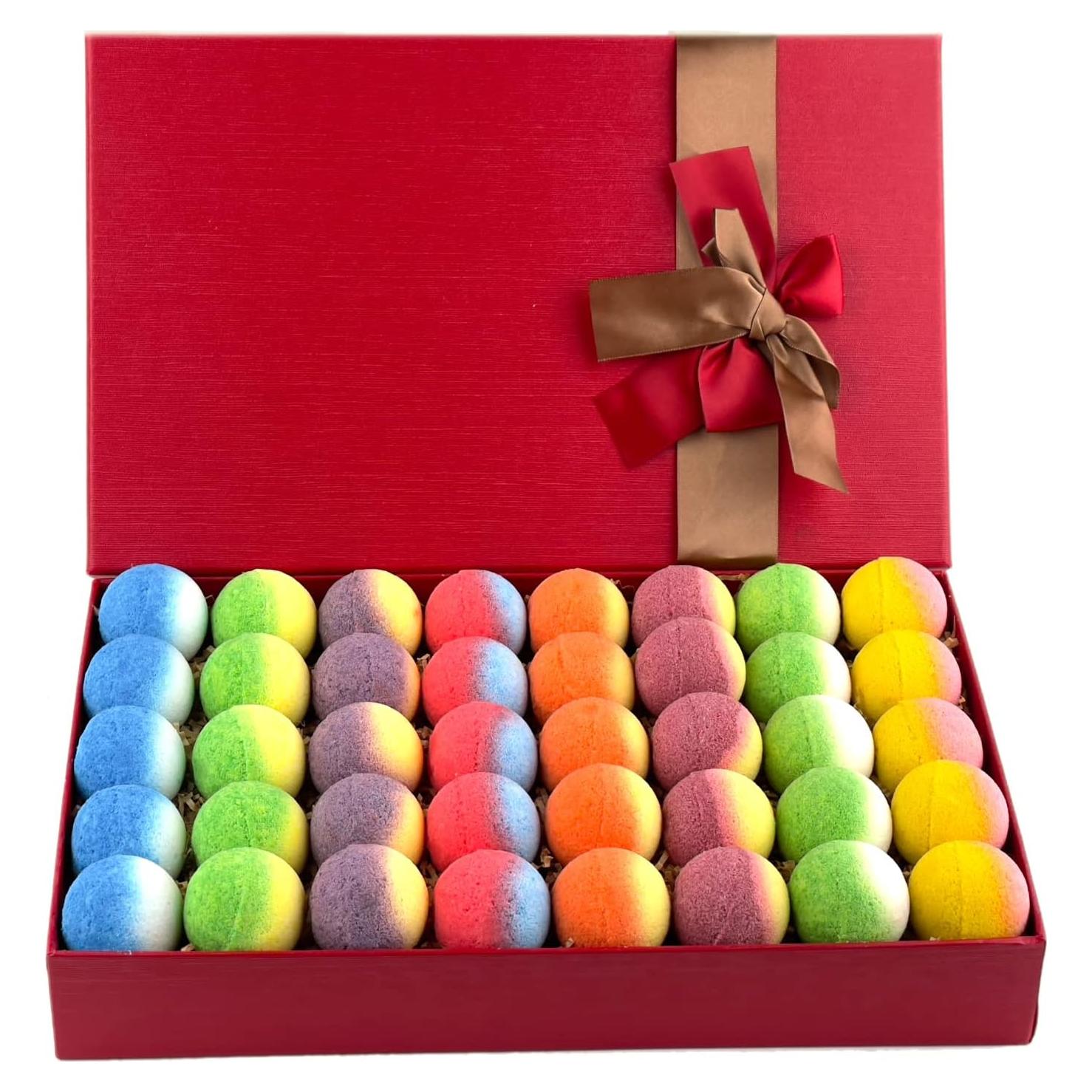 Juego de 40 Bombas de Baño Orgánicas BYGGVIR - Regalo Ideal