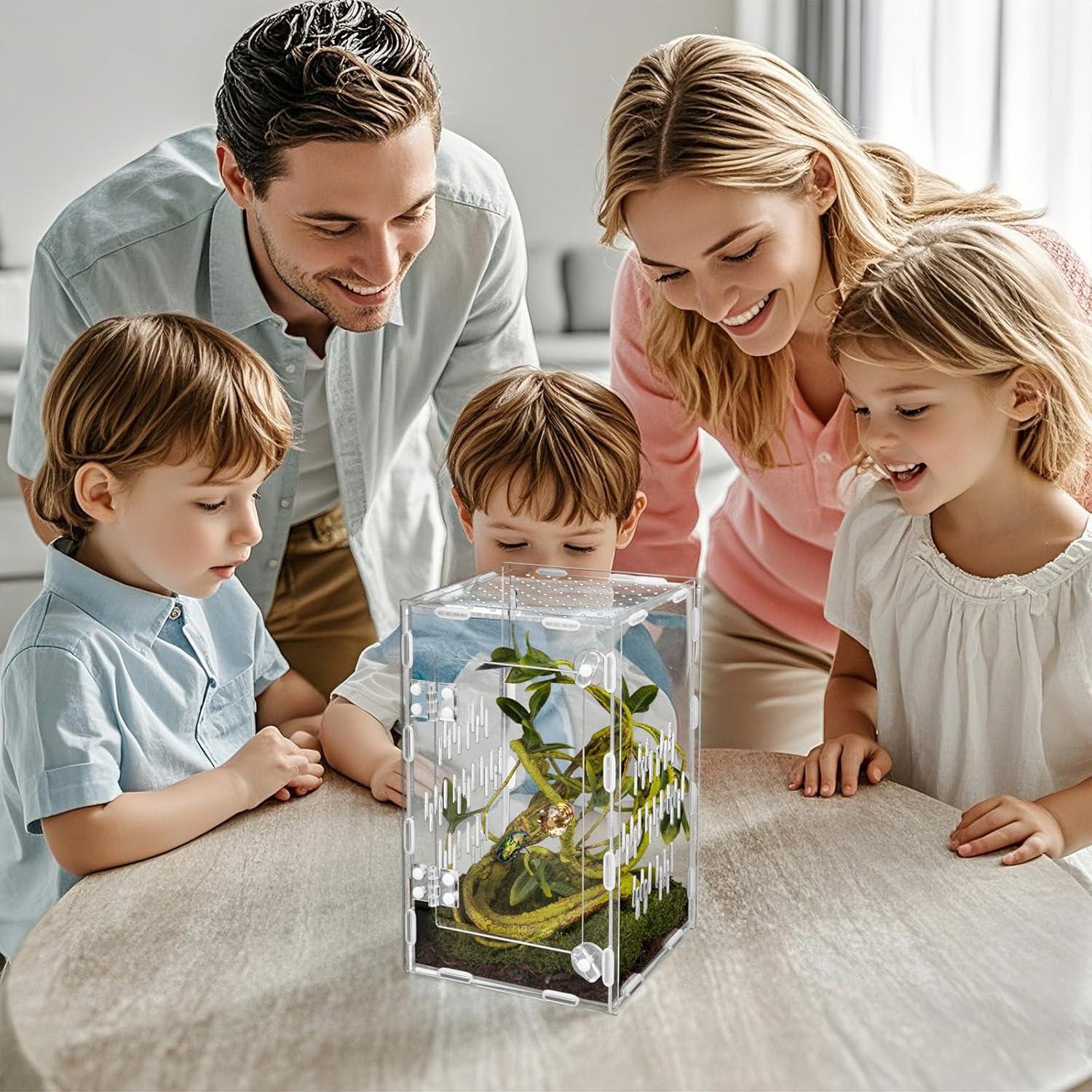 Terrario de Reptiles Orekemo 25.4x15.2x15.2cm Acrílico