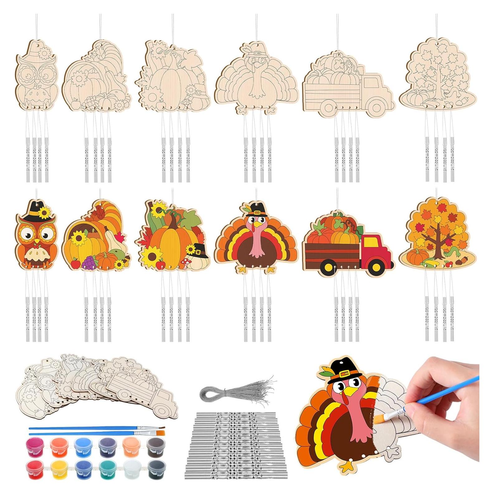 Kit de Manualidades Campanas de Viento Silipull Otoño 24 Piezas