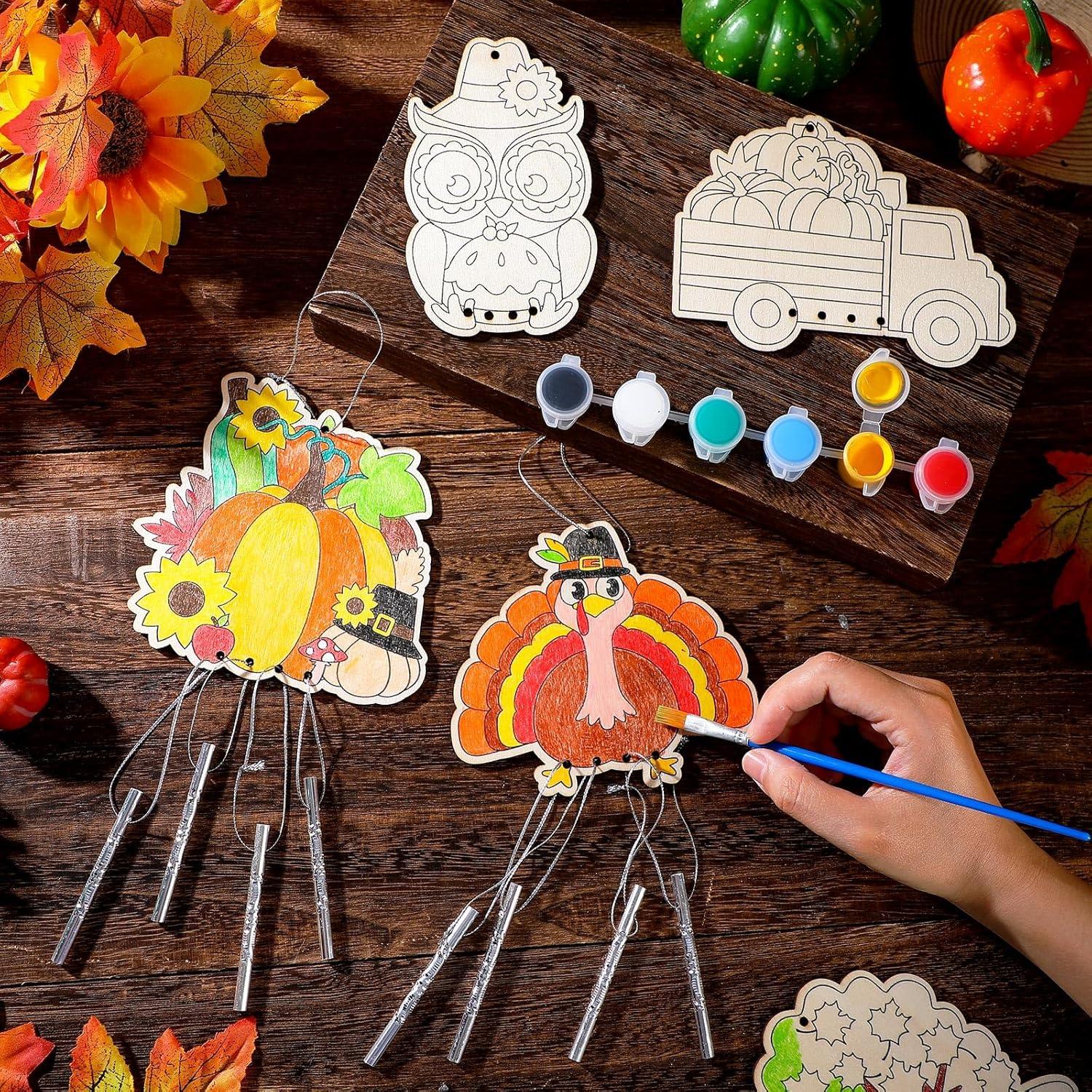 Kit de Manualidades Campanas de Viento Silipull Otoño 24 Piezas