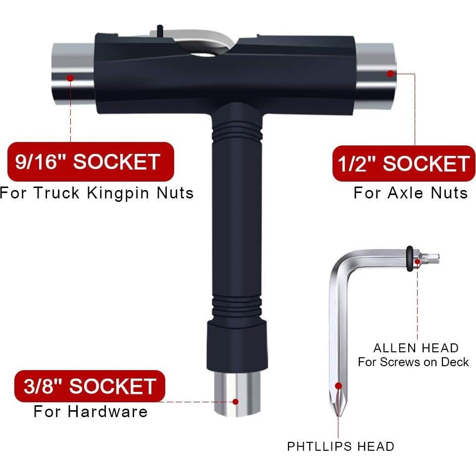 Herramienta Multifuncional C&Xanadu para Patineta Todo-en-Uno