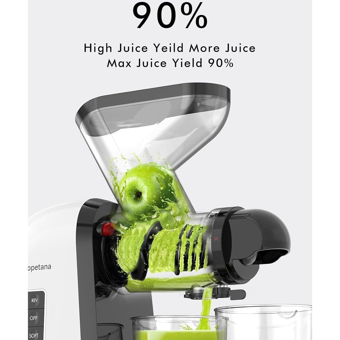 Extractor de Jugo HOPETANA JS3105 Prensa Fría 550ml Blanco