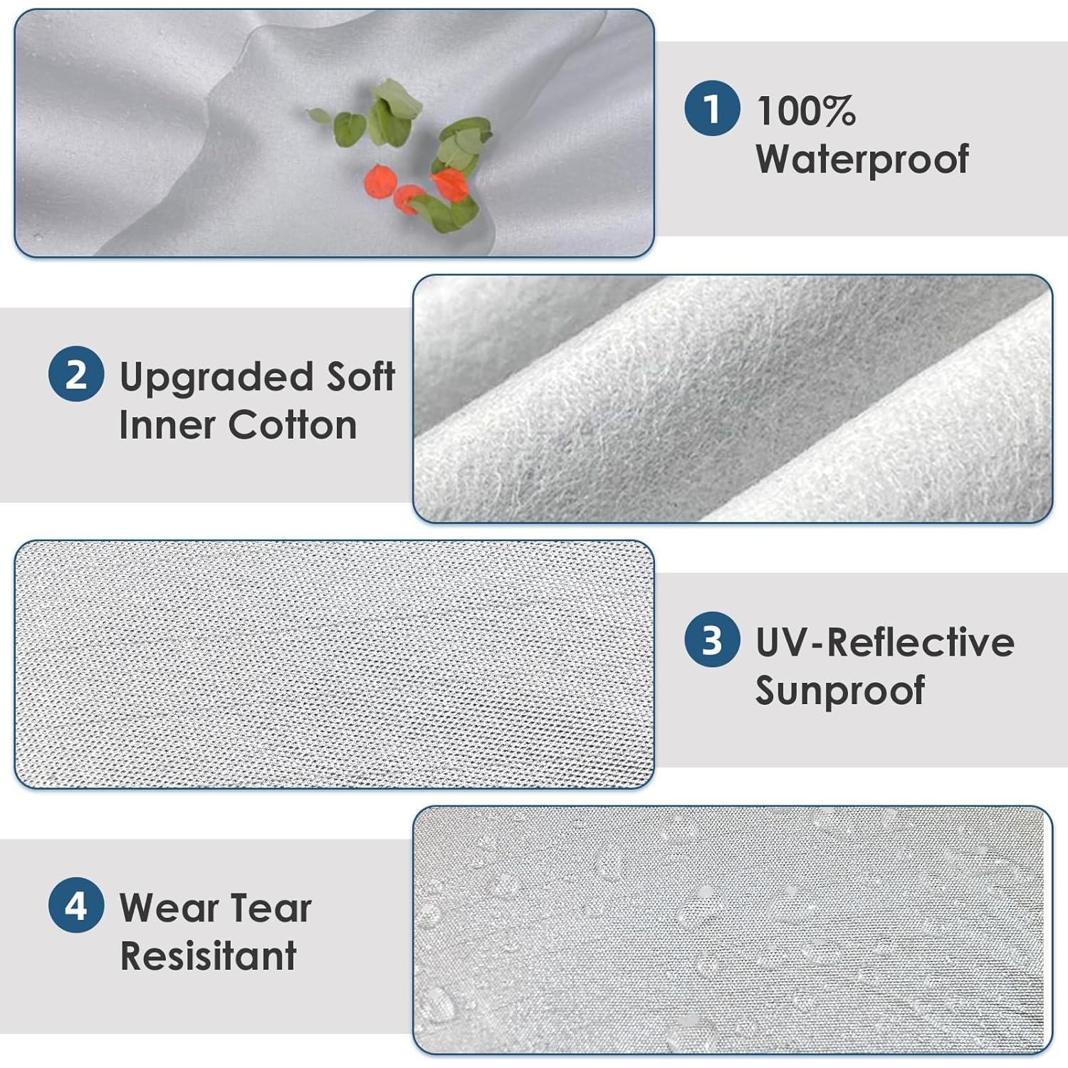 Cubierta de coche SUV AUQDD 6 capas impermeable 178-190 cm