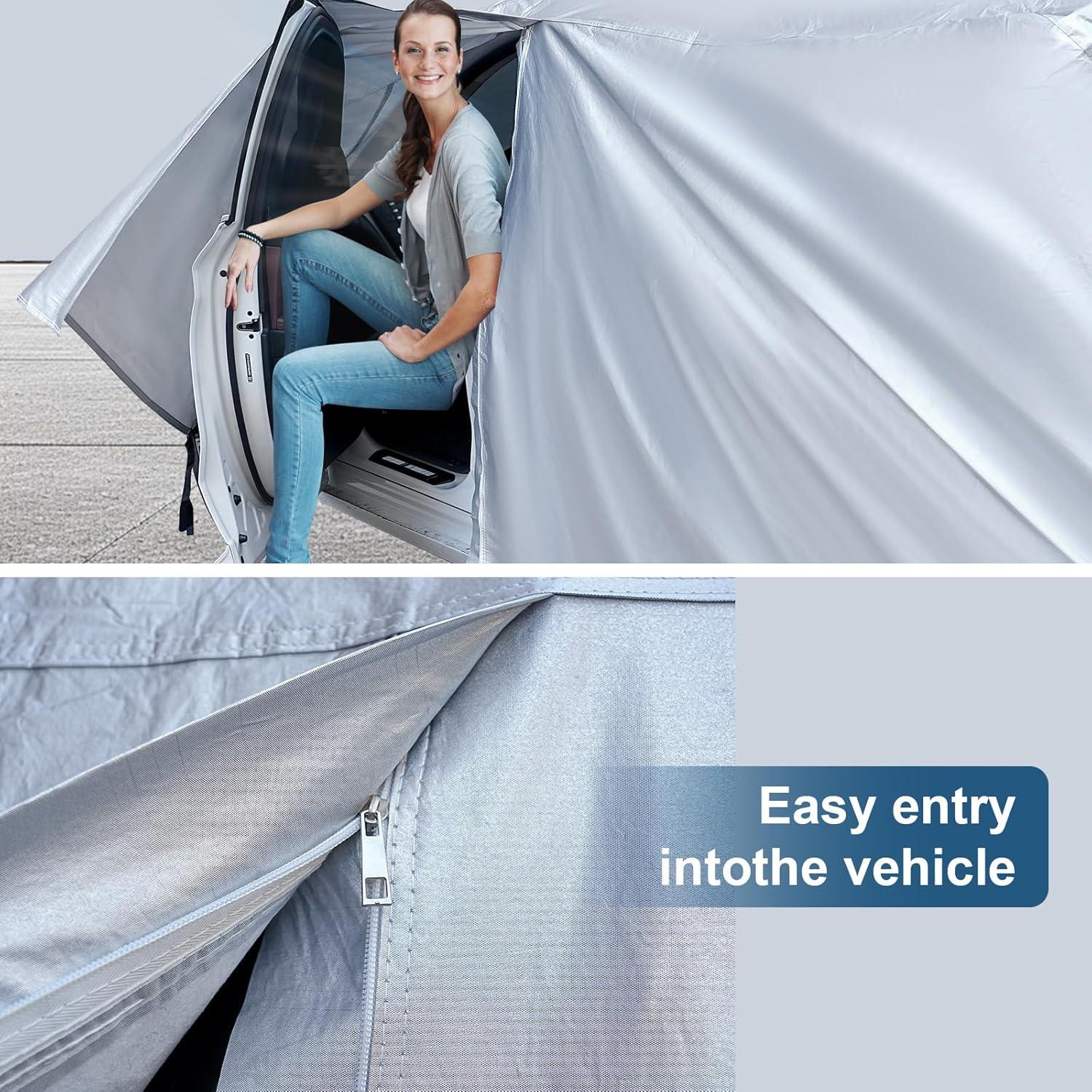 Cubierta de coche SUV AUQDD 6 capas impermeable 178-190 cm