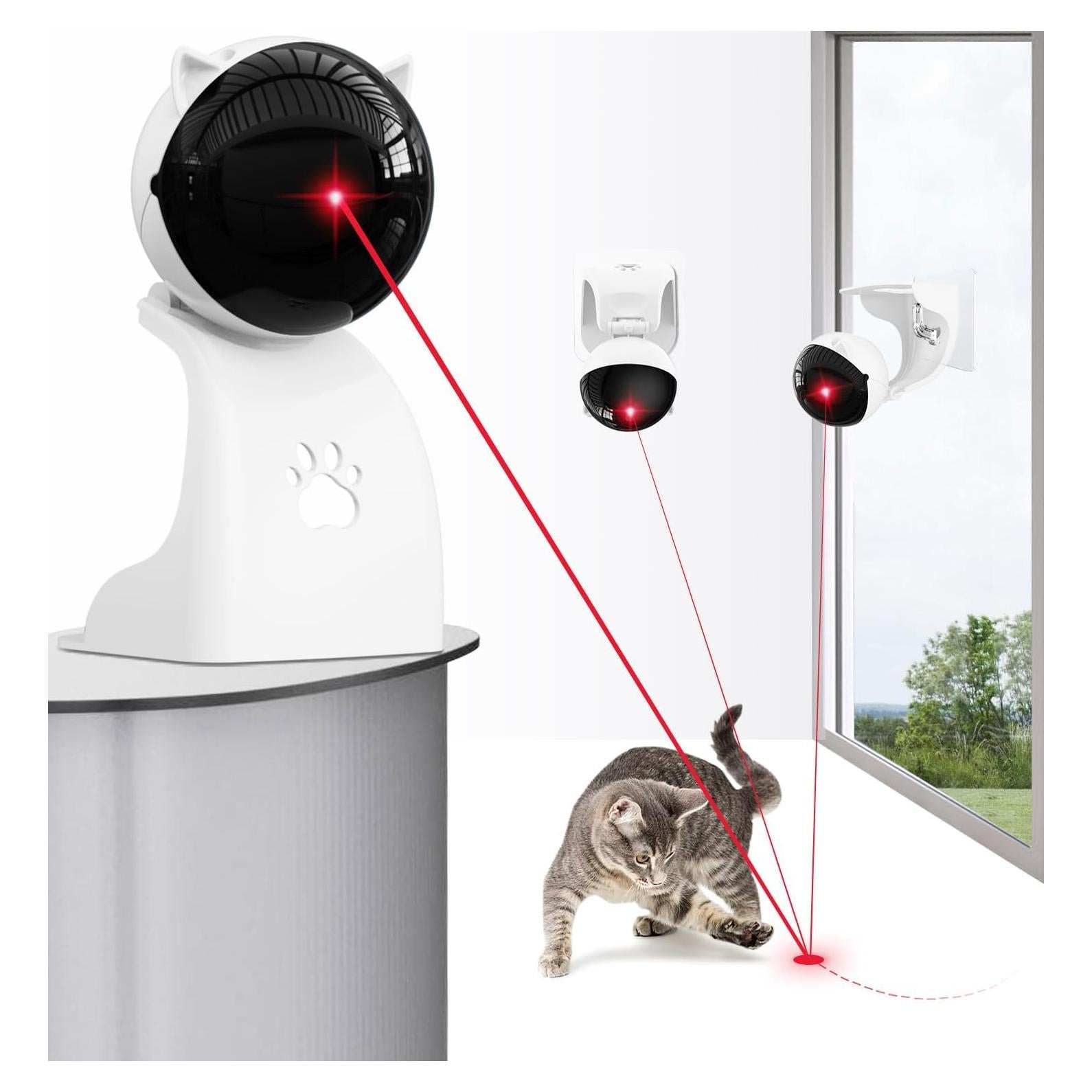 Juguete Interactivo para Gatos Goopow con Láser Automático 3 Modos