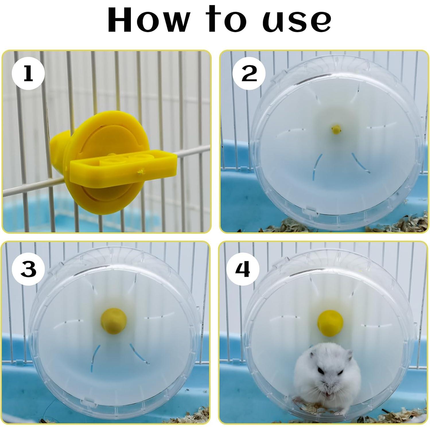 Rueda de Correr Silenciosa WishLotus para Hámster 12cm