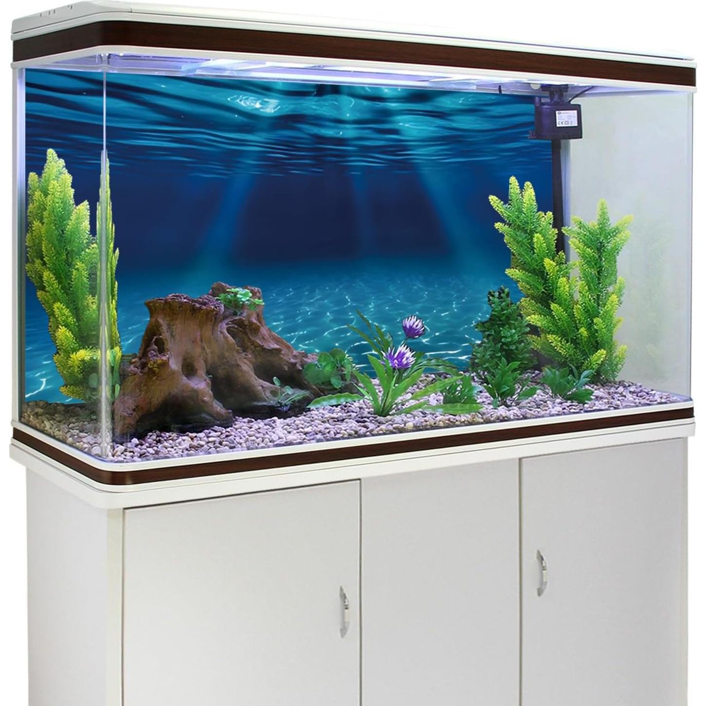 Fondo de Acuario 60x30 cm Vinilo AWERT Tema Océano