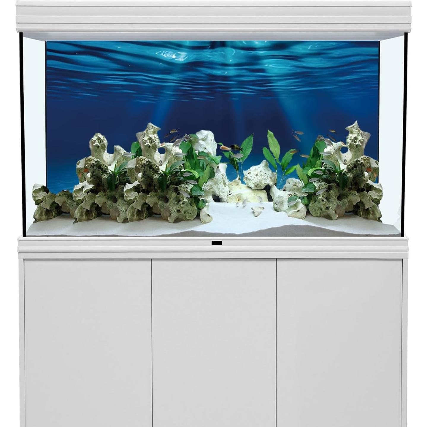 Fondo de Acuario 60x30 cm Vinilo AWERT Tema Océano