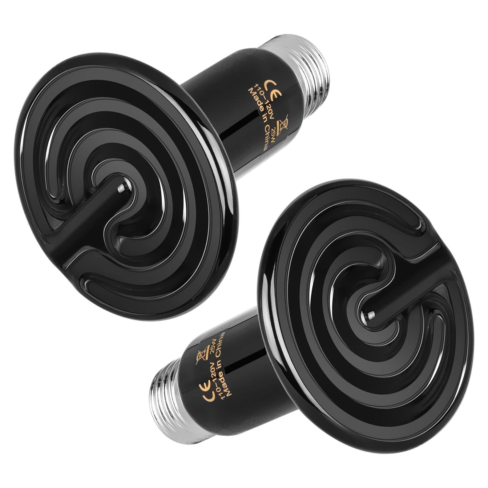 Emisor de Calor Cerámico HealSmart 25W Sin Luz - Paquete de 2