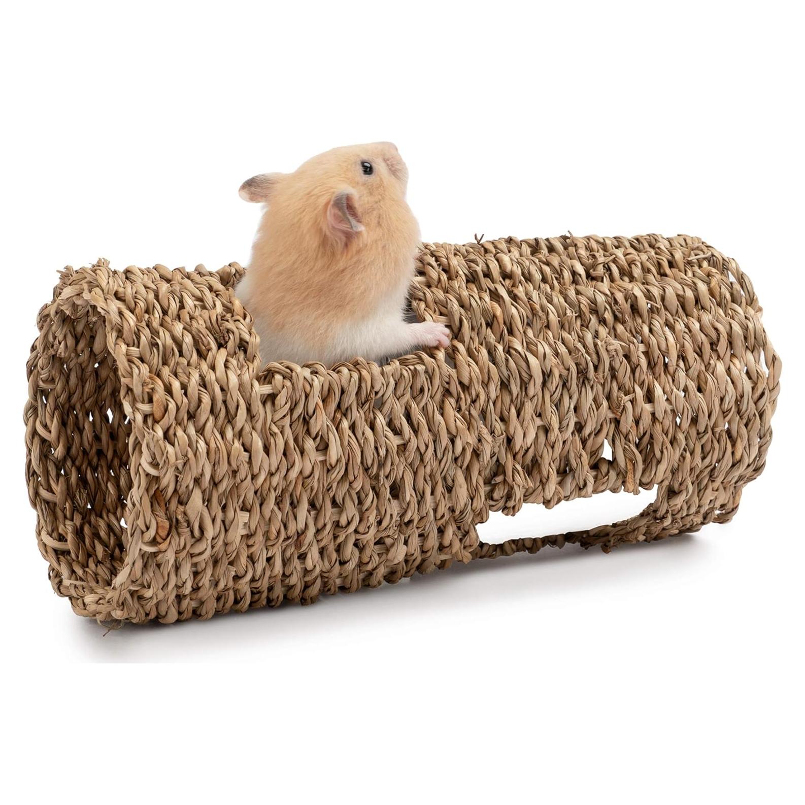 Túnel Creativo para Hámster Niteangel - 19.05 cm de Hierba Marina