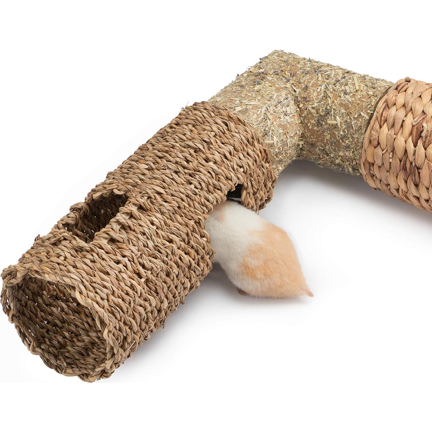 Túnel Creativo para Hámster Niteangel - 19.05 cm de Hierba Marina