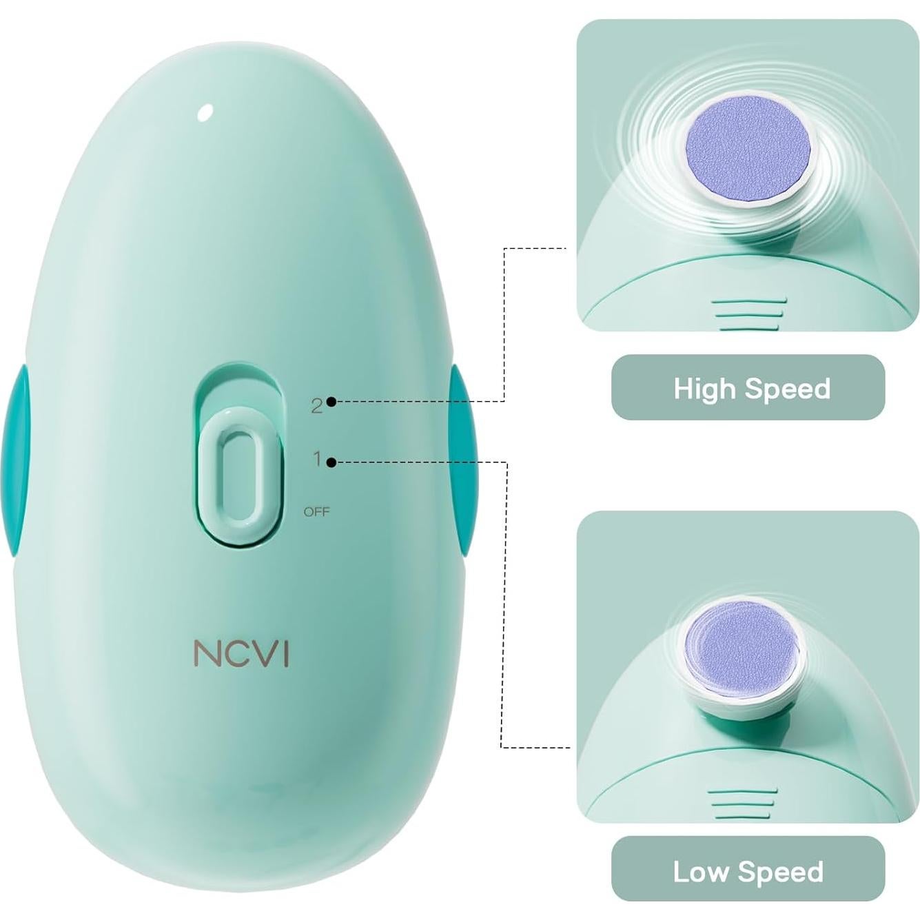 Cortador de Uñas Eléctrico NCVI para Bebés - 8 Accesorios