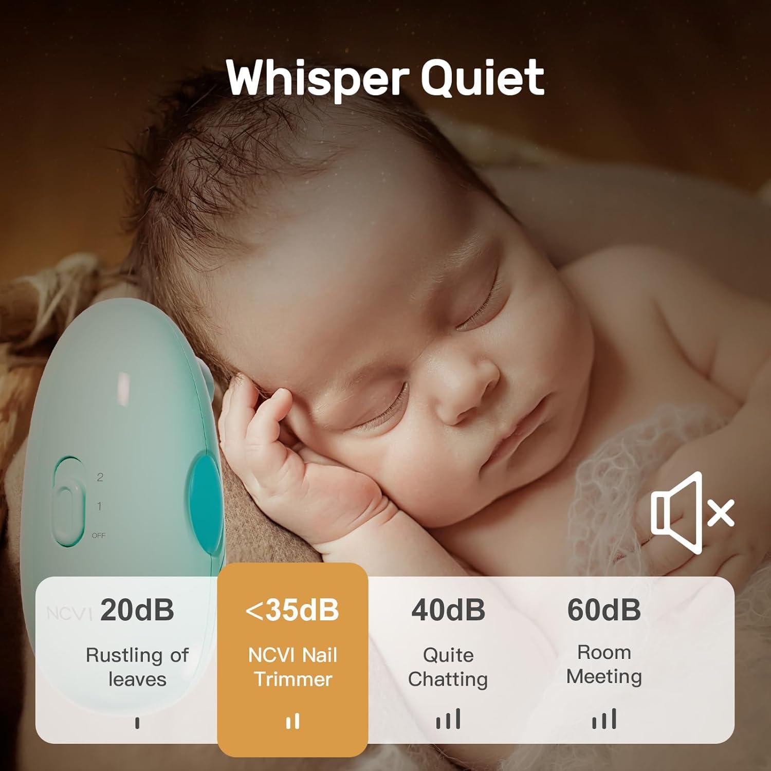 Cortador de Uñas Eléctrico NCVI para Bebés - 8 Accesorios