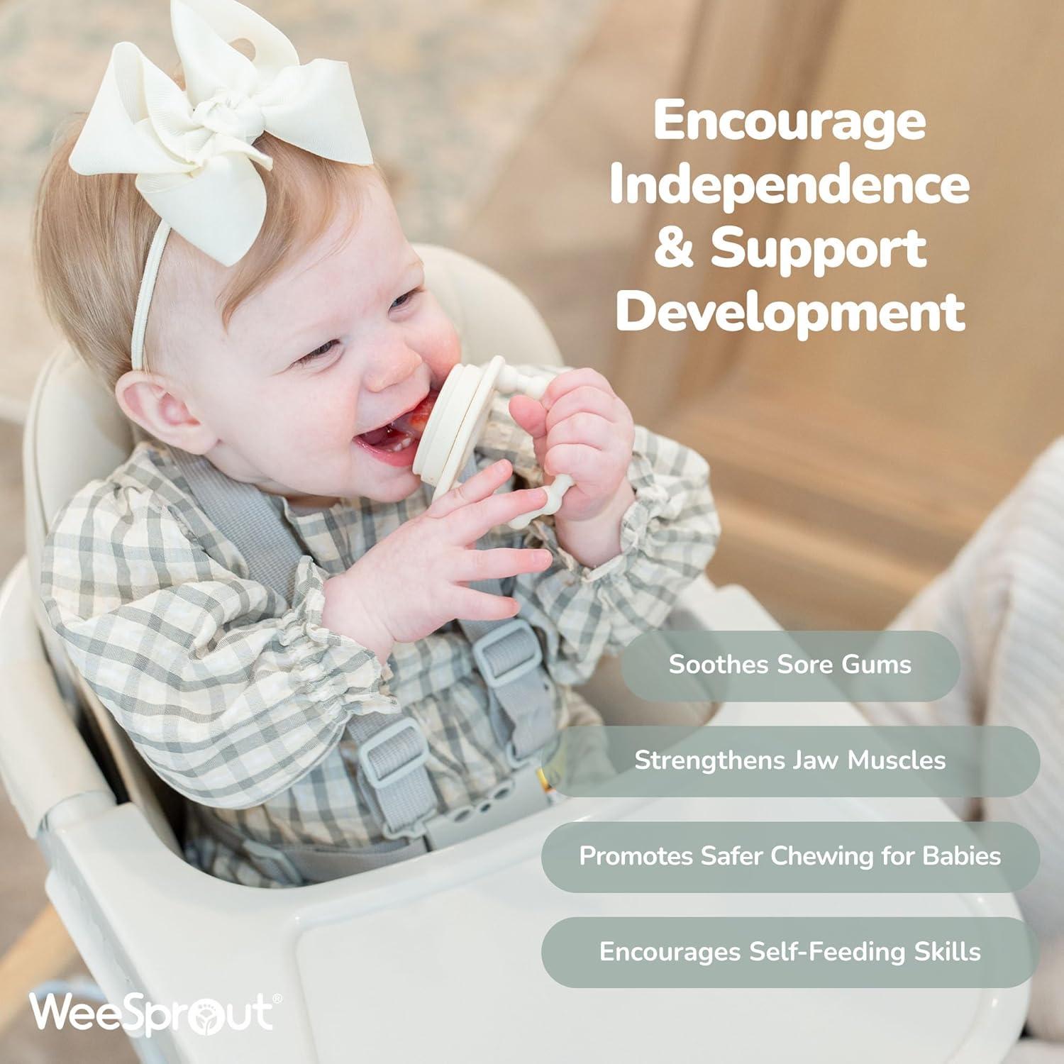 Conjunto Alimentadores Silicona WeeSprout - 2 Piezas + Bandeja