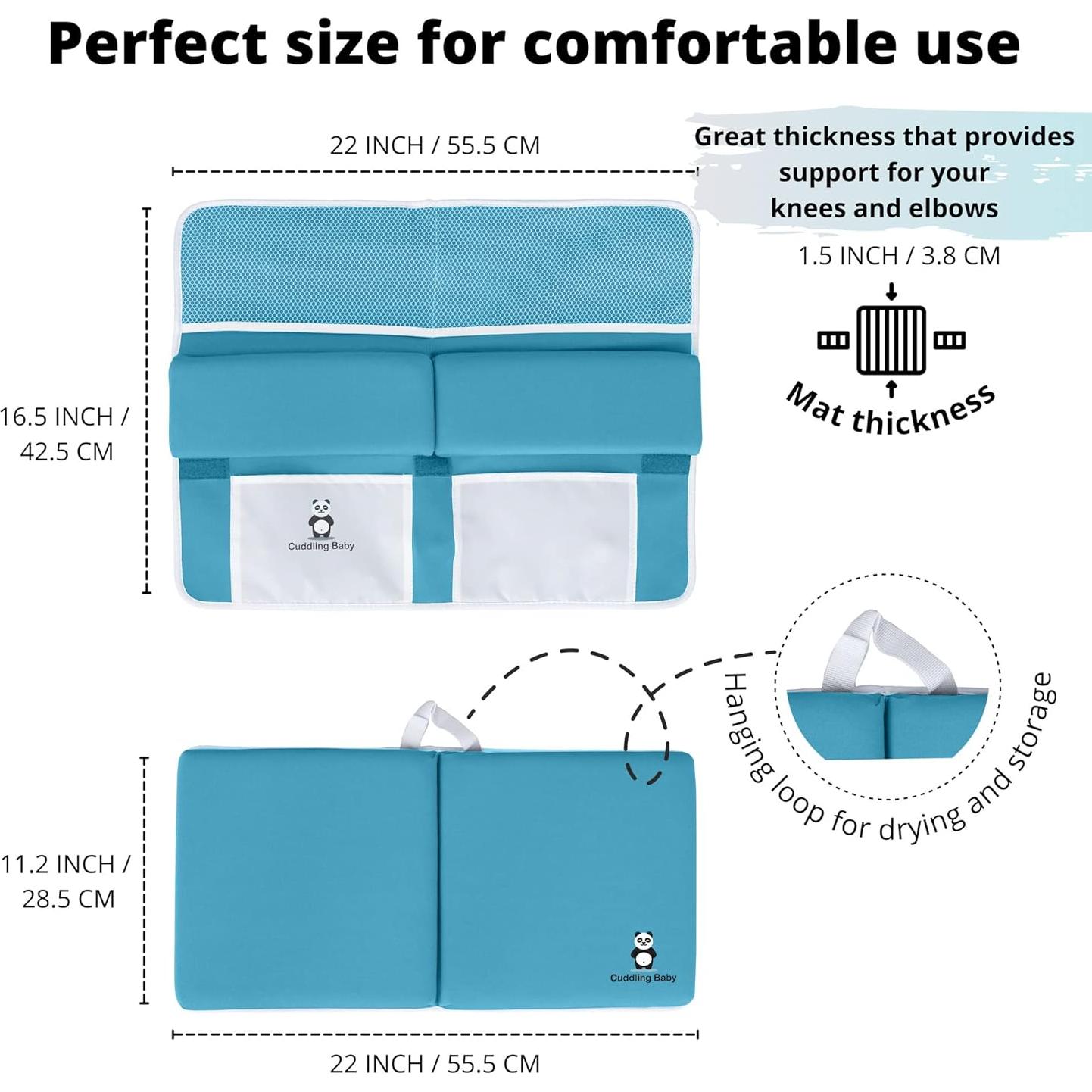 Juego de Almohadillas para Rodillas y Codos Cuddling Baby Azul