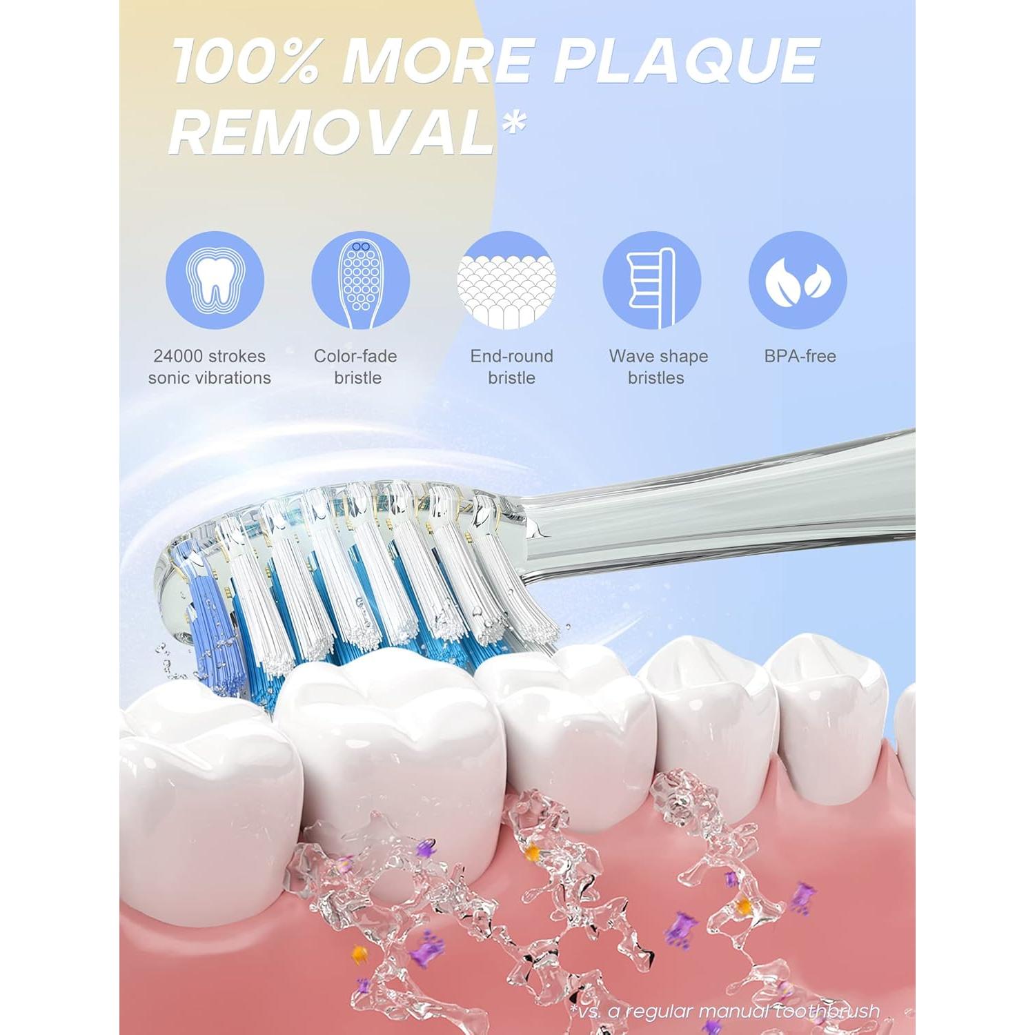 Cepillo de Dientes Eléctrico SEAGO SG-977 para Niños Azul