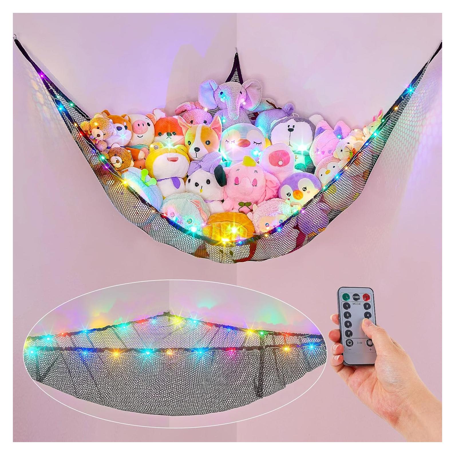 Hamaca de Animales de Peluche Basumee con Luz LED y Control Remoto