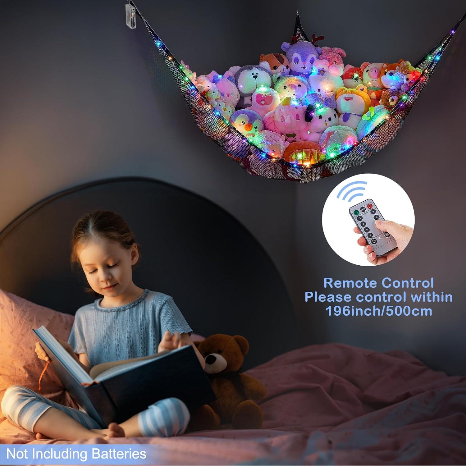 Hamaca de Animales de Peluche Basumee con Luz LED y Control Remoto