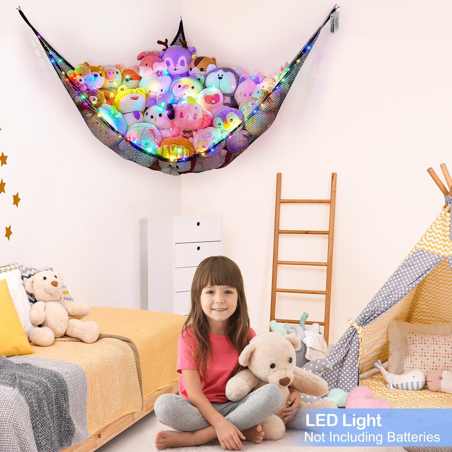 Hamaca de Animales de Peluche Basumee con Luz LED y Control Remoto