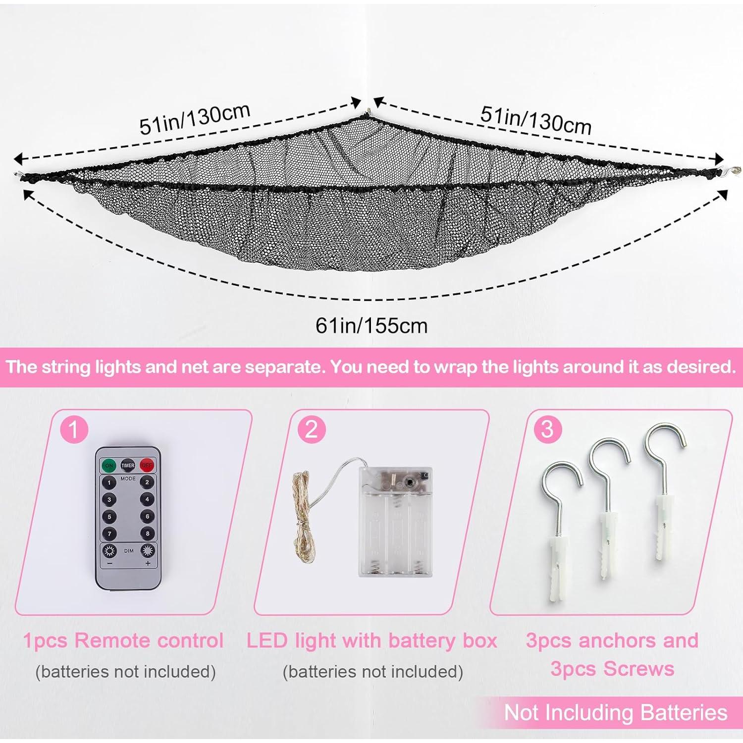 Hamaca de Animales de Peluche Basumee con Luz LED y Control Remoto