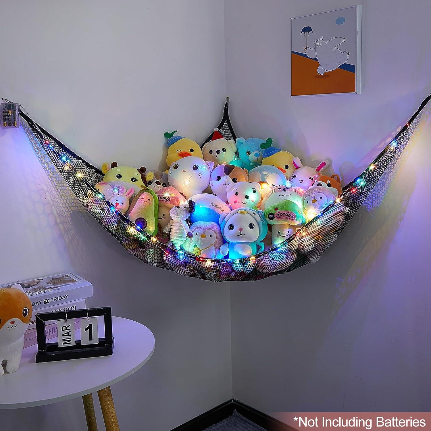 Hamaca de Animales de Peluche Basumee con Luz LED y Control Remoto
