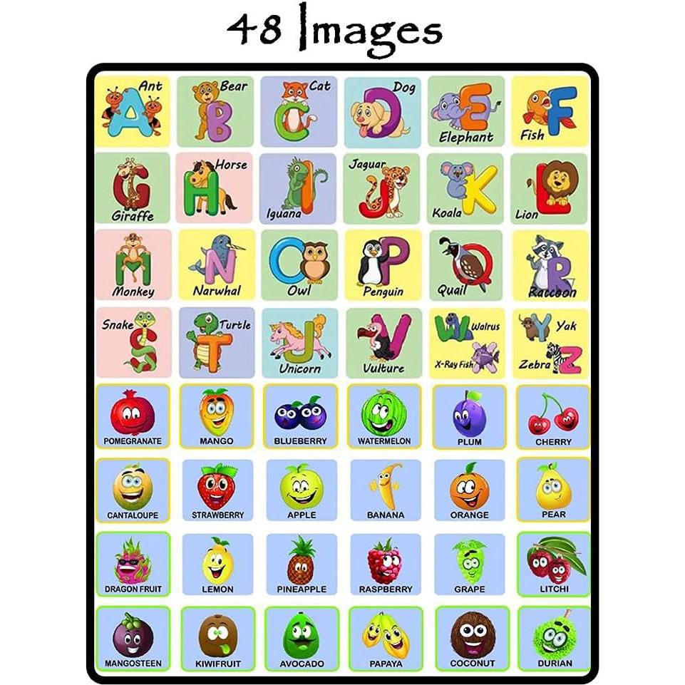 Proyector de Linterna de Mano MIANTANG Alfabeto y Fruta 48 Imágenes