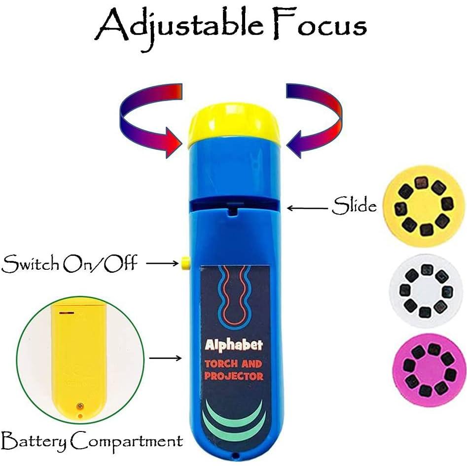 Proyector de Linterna de Mano MIANTANG Alfabeto y Fruta 48 Imágenes