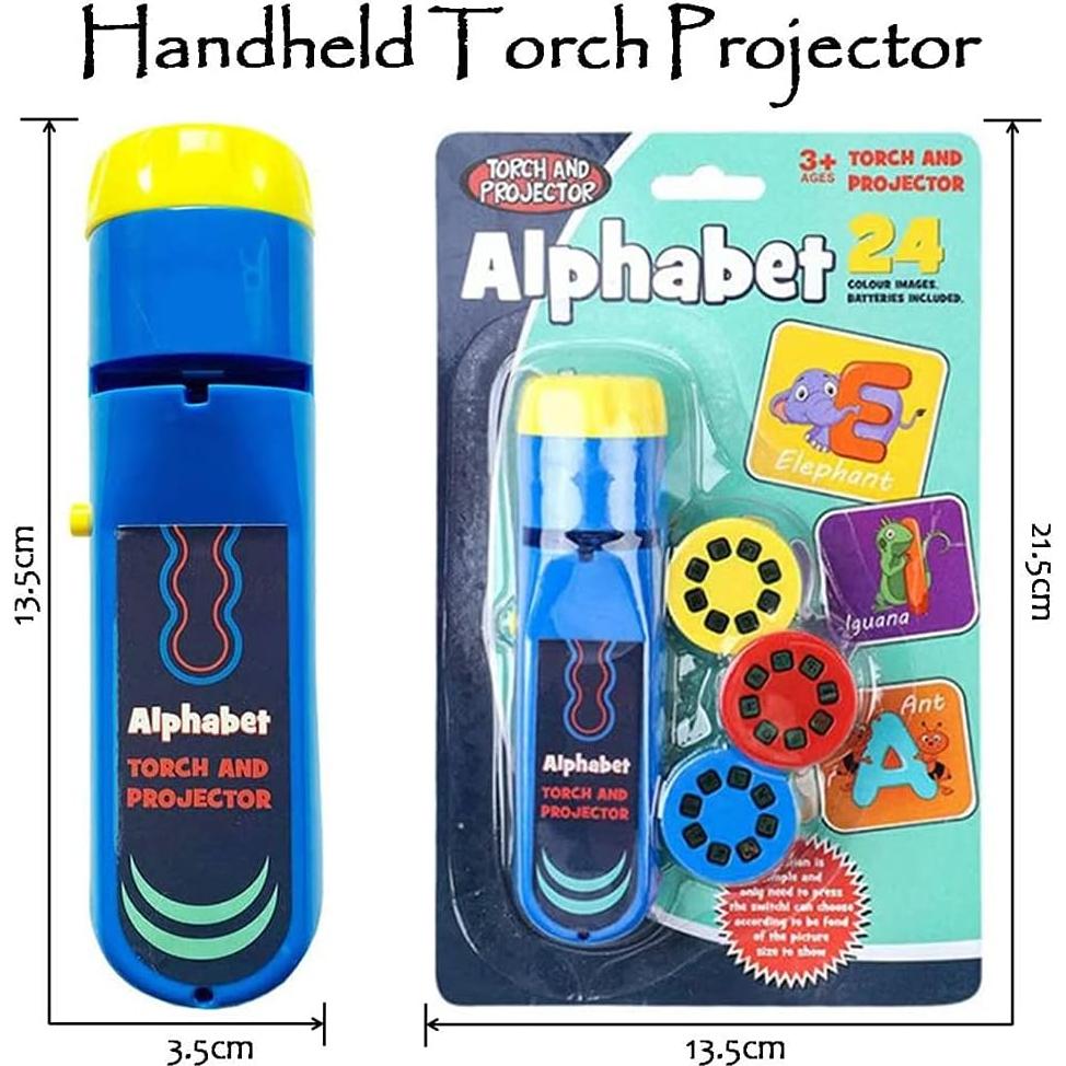 Proyector de Linterna de Mano MIANTANG Alfabeto y Fruta 48 Imágenes