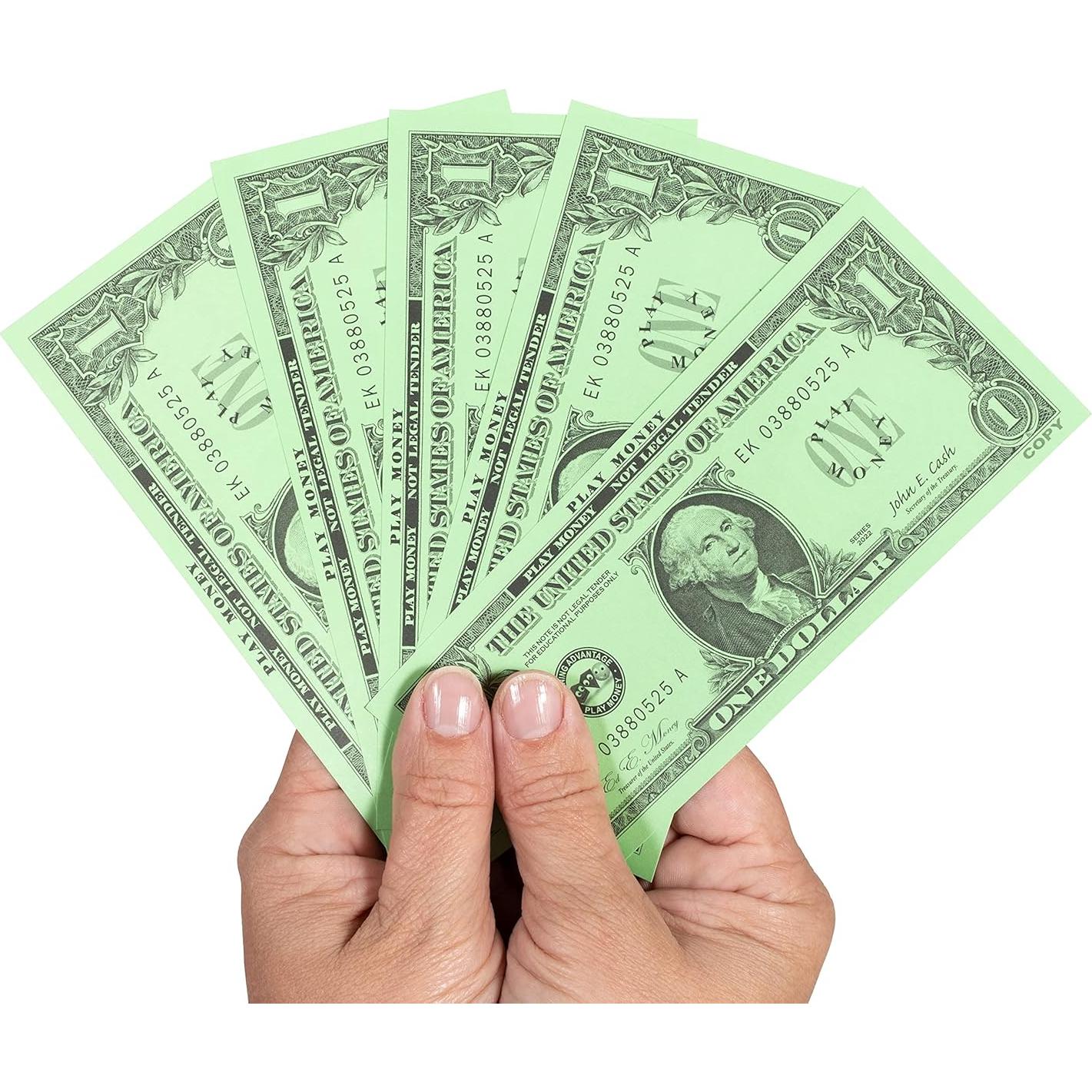 Billetes de Juego de $1 Learning Advantage - 100 Unidades