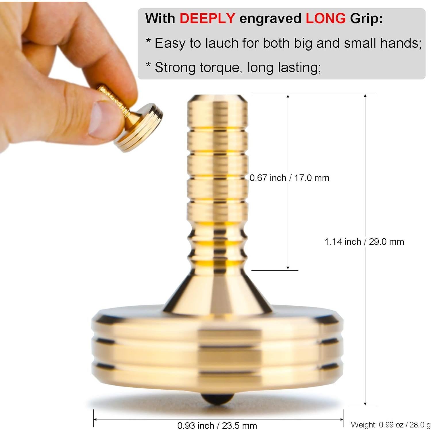 Trompo Profesional DjuiinoStar DST-827 de Latón 0.79 kg