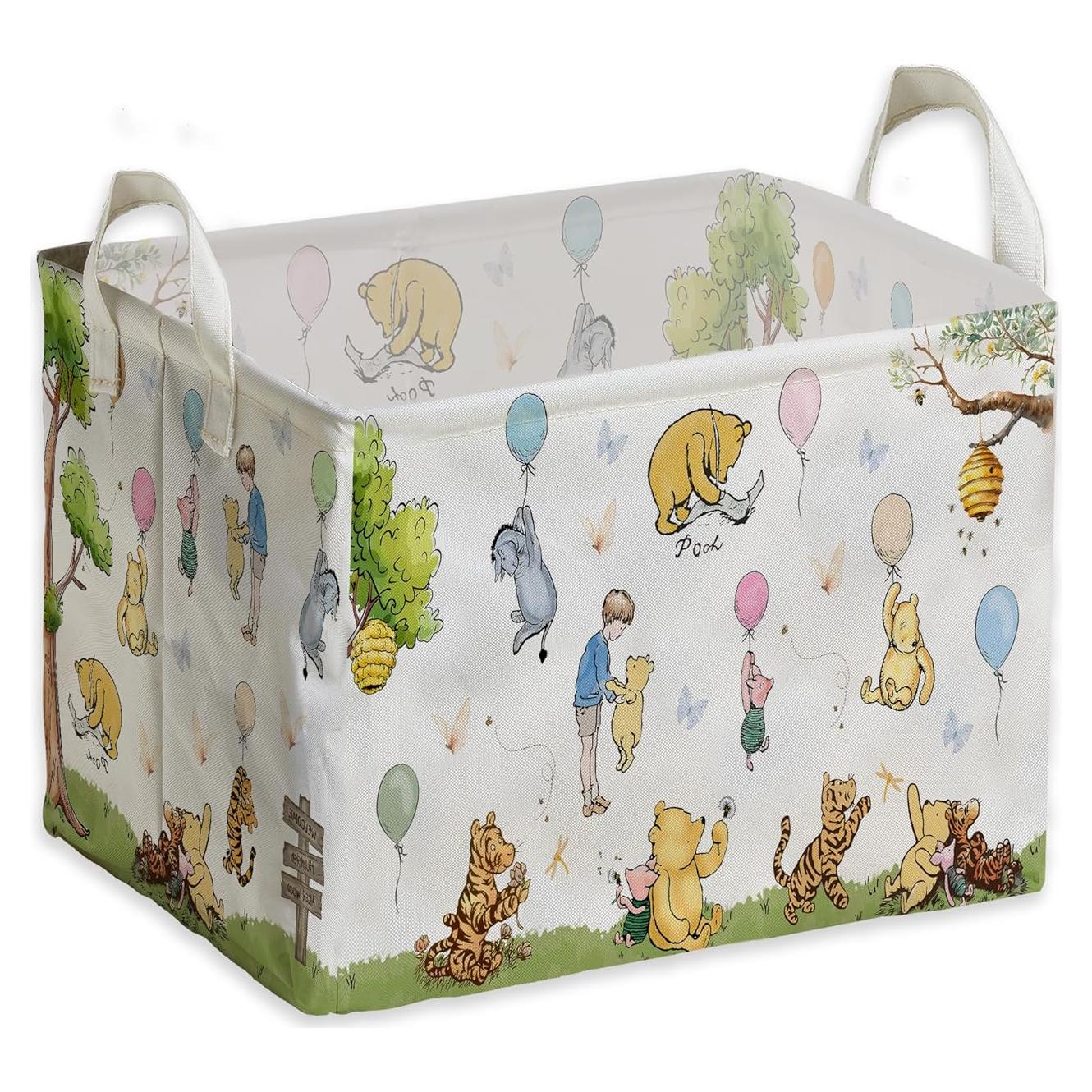 Cesta de Almacenamiento Winnie Pooh 38x25x22 cm Impermeable