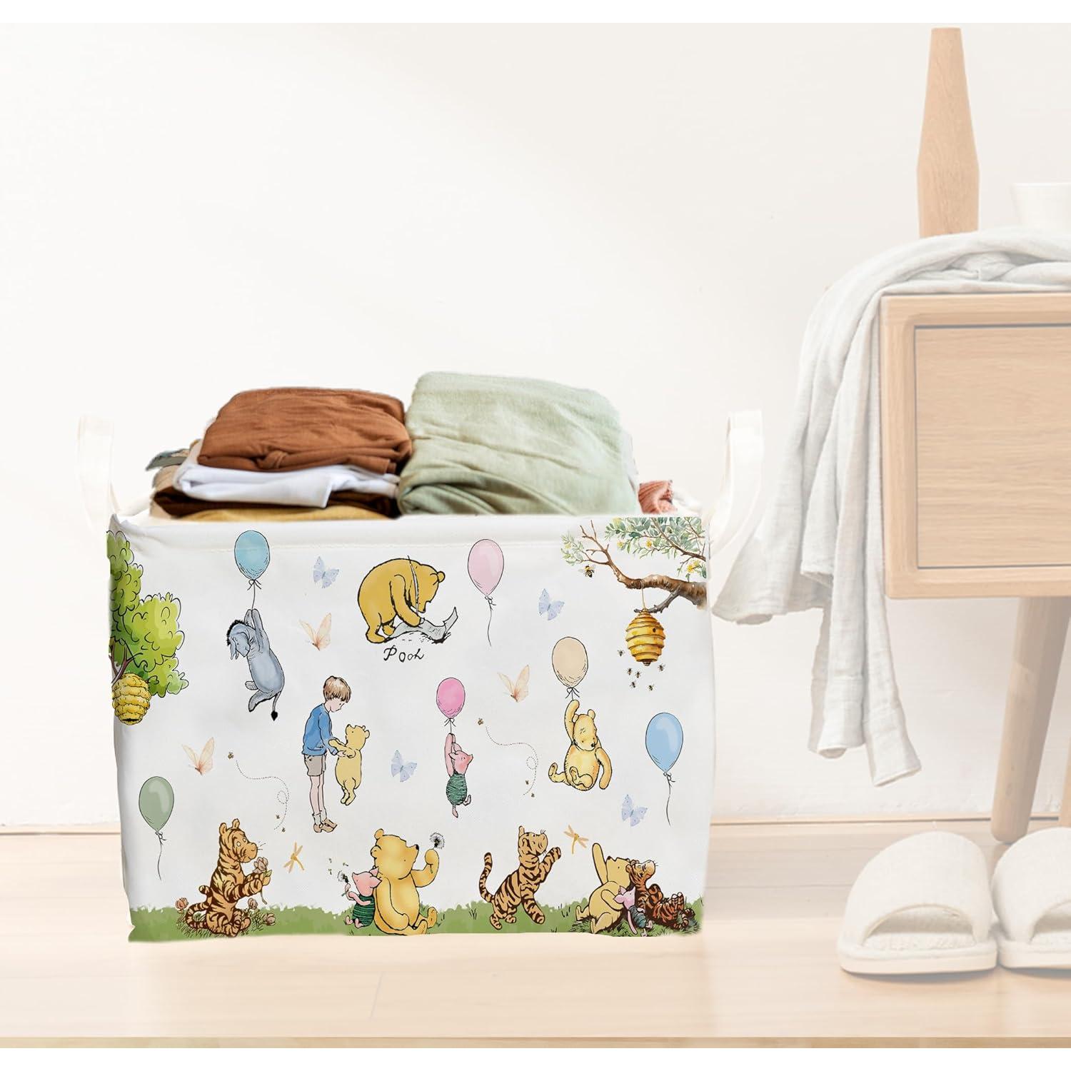 Cesta de Almacenamiento Winnie Pooh 38x25x22 cm Impermeable
