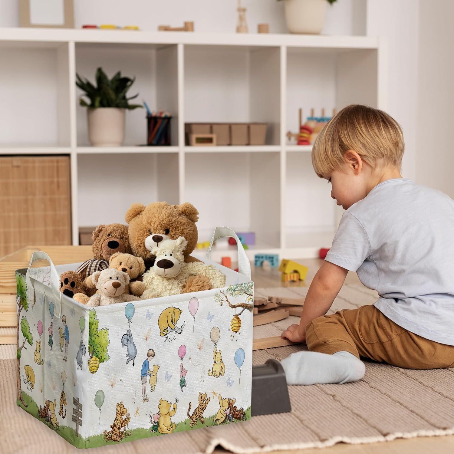 Cesta de Almacenamiento Winnie Pooh 38x25x22 cm Impermeable