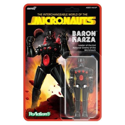 Figura de Acción Micronauts Super7 Baron Karza 9.53 cm