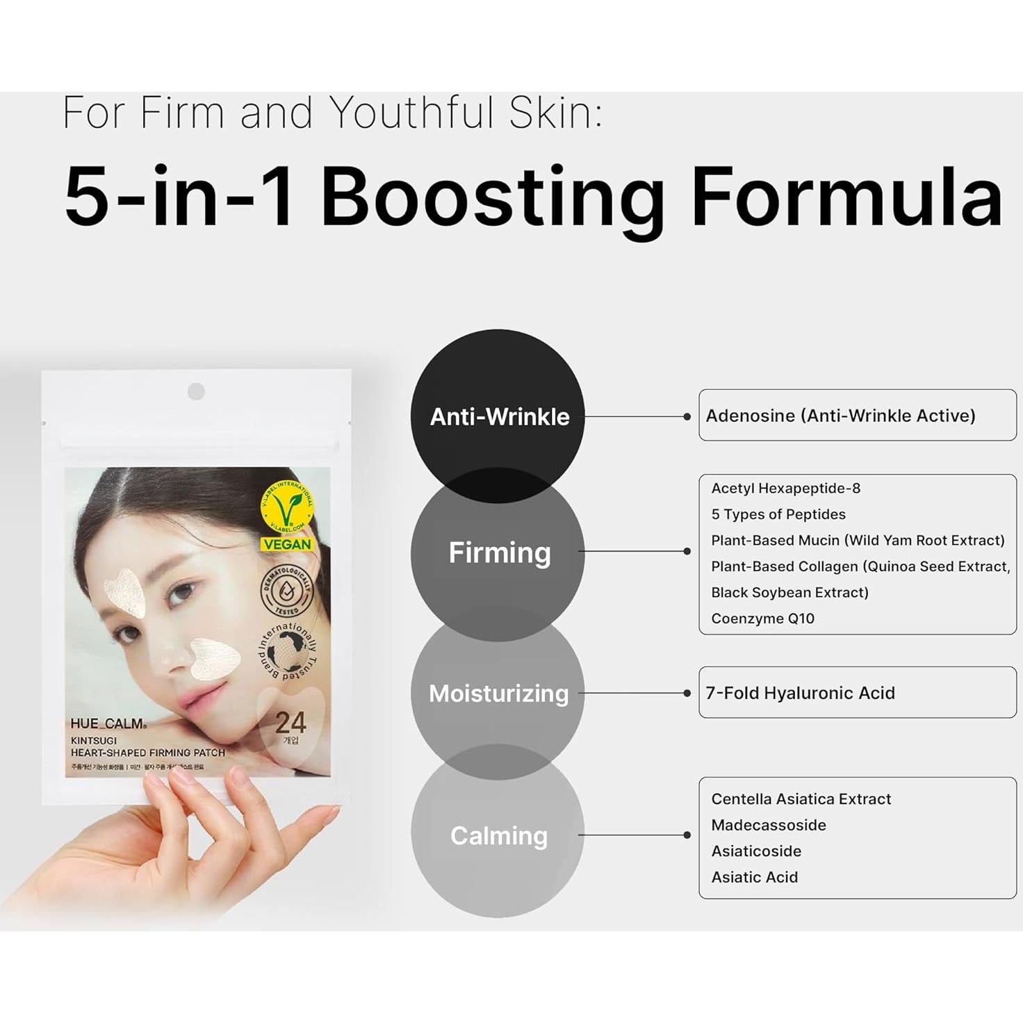 Parches Antienvejecimiento Huecalm - 24 Parches Hidratantes