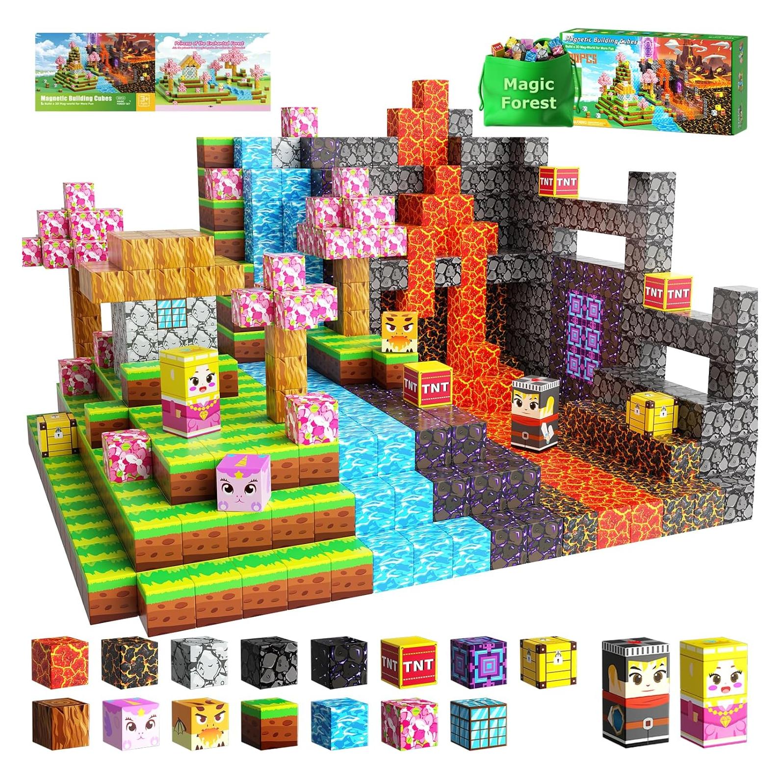 Set de 100 Bloques Magnéticos DUSFAN para Niños 3-10 Años