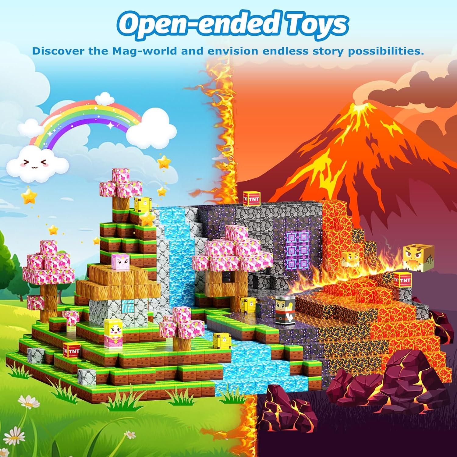 Set de 100 Bloques Magnéticos DUSFAN para Niños 3-10 Años