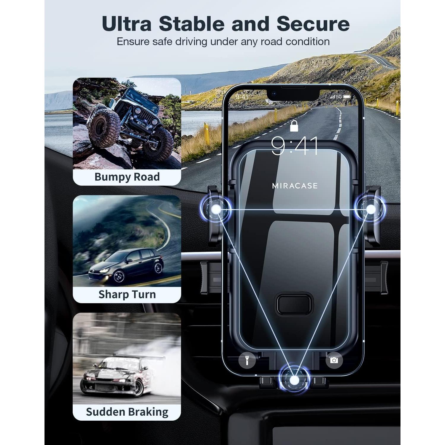 Soporte para Teléfono de Coche Miracase Universal Ajustable