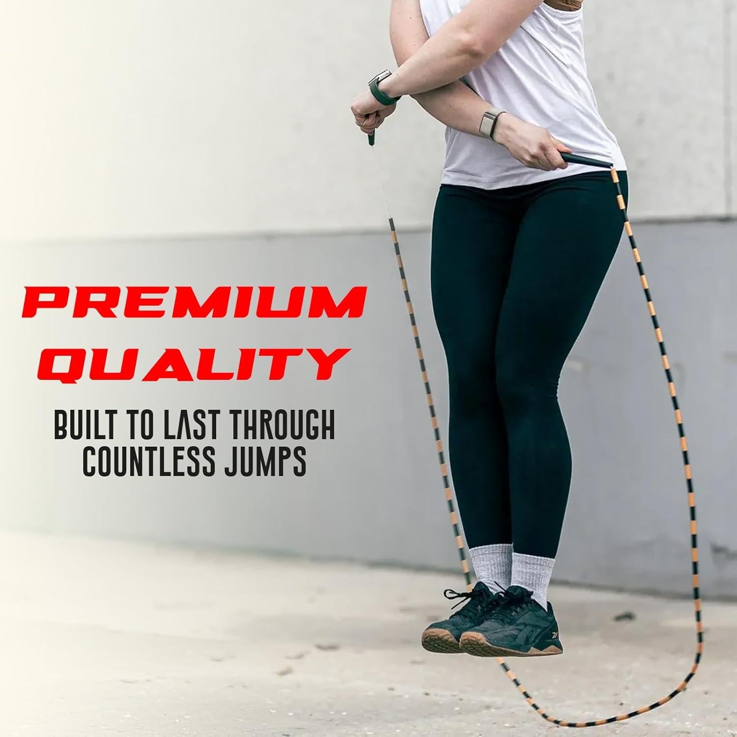 Cuerda de Saltar Elite Jumps Ajustable 3.05m con Perlas