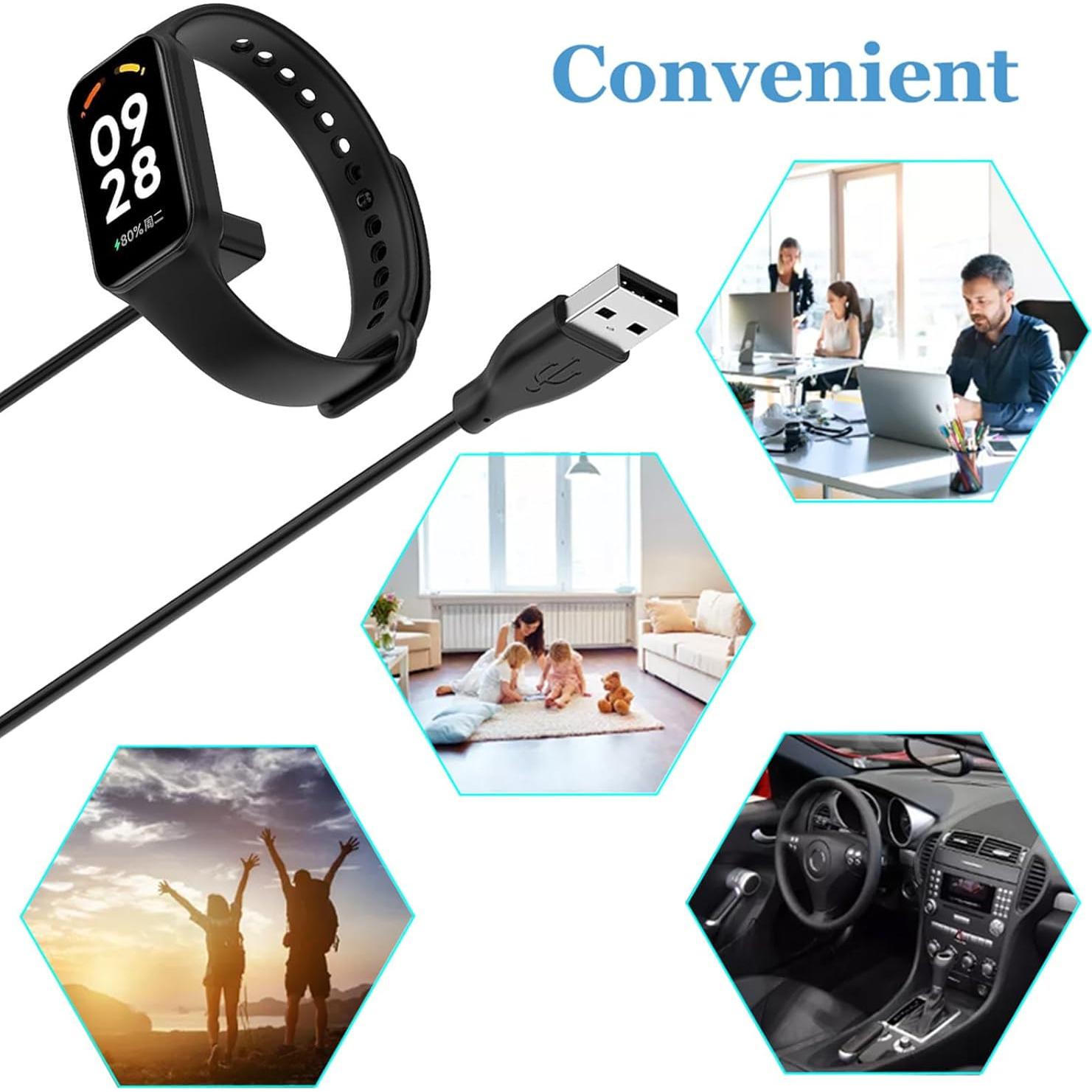 Cable de carga USB para Xiaomi Mi Band 8 - 60cm