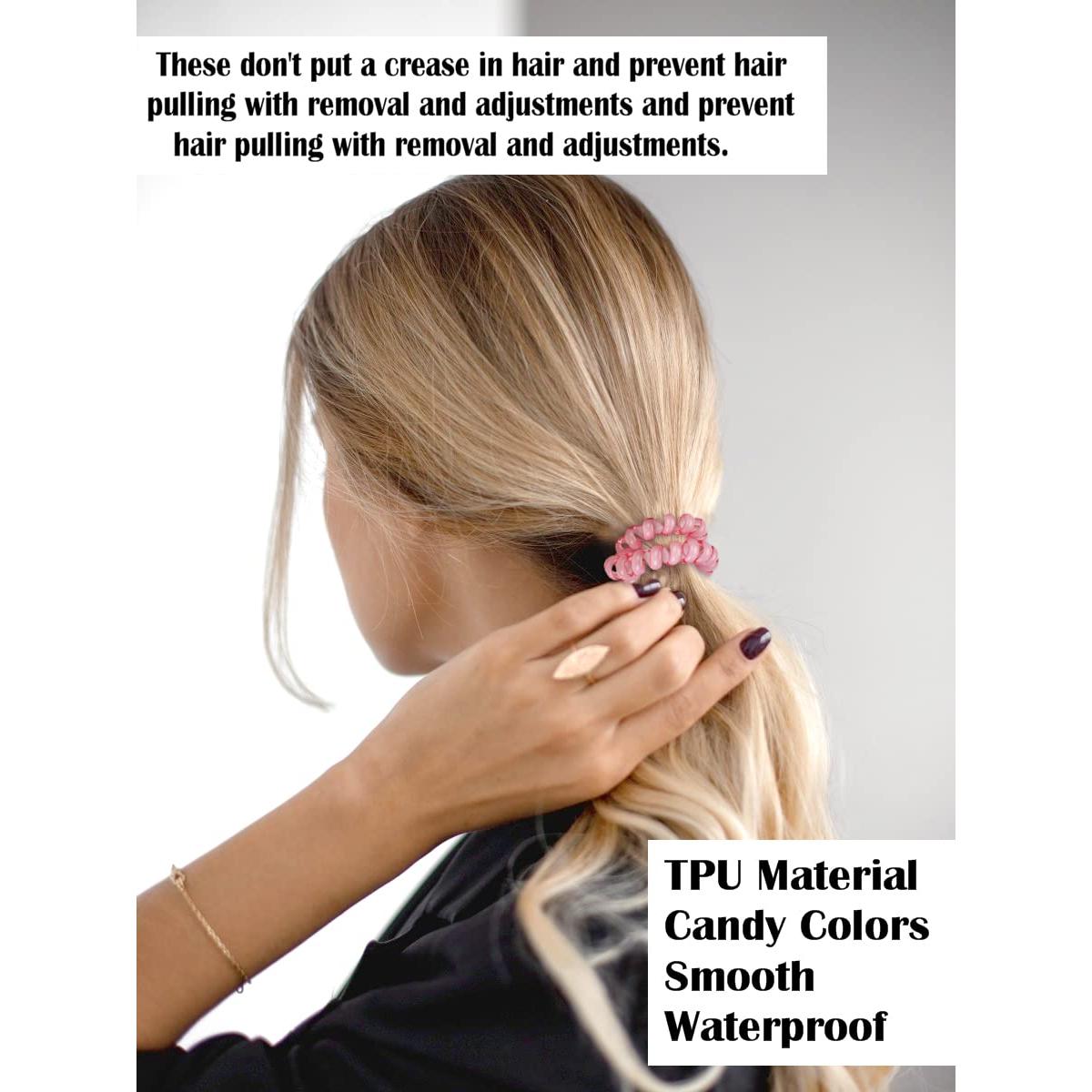 Tiras de Cabello DED Espirales 24 Pcs Color Caramelo Cristal