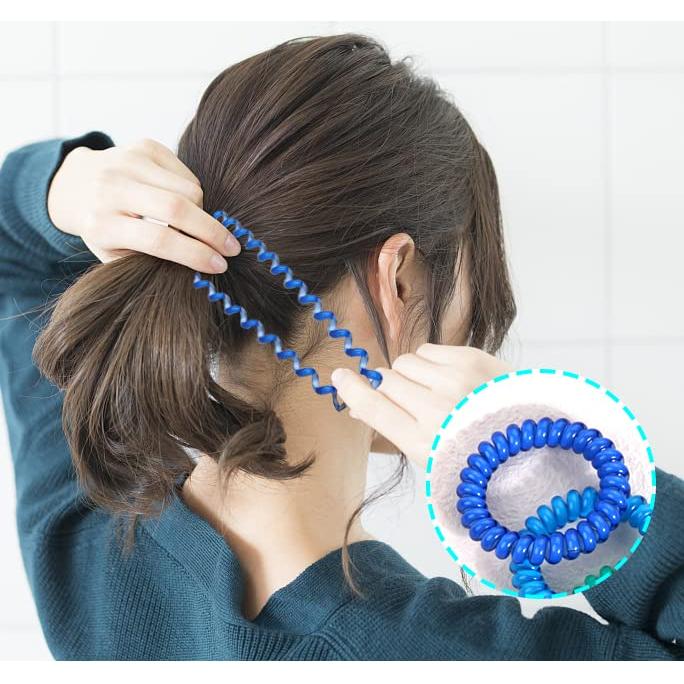 Tiras de Cabello DED Espirales 24 Pcs Color Caramelo Cristal