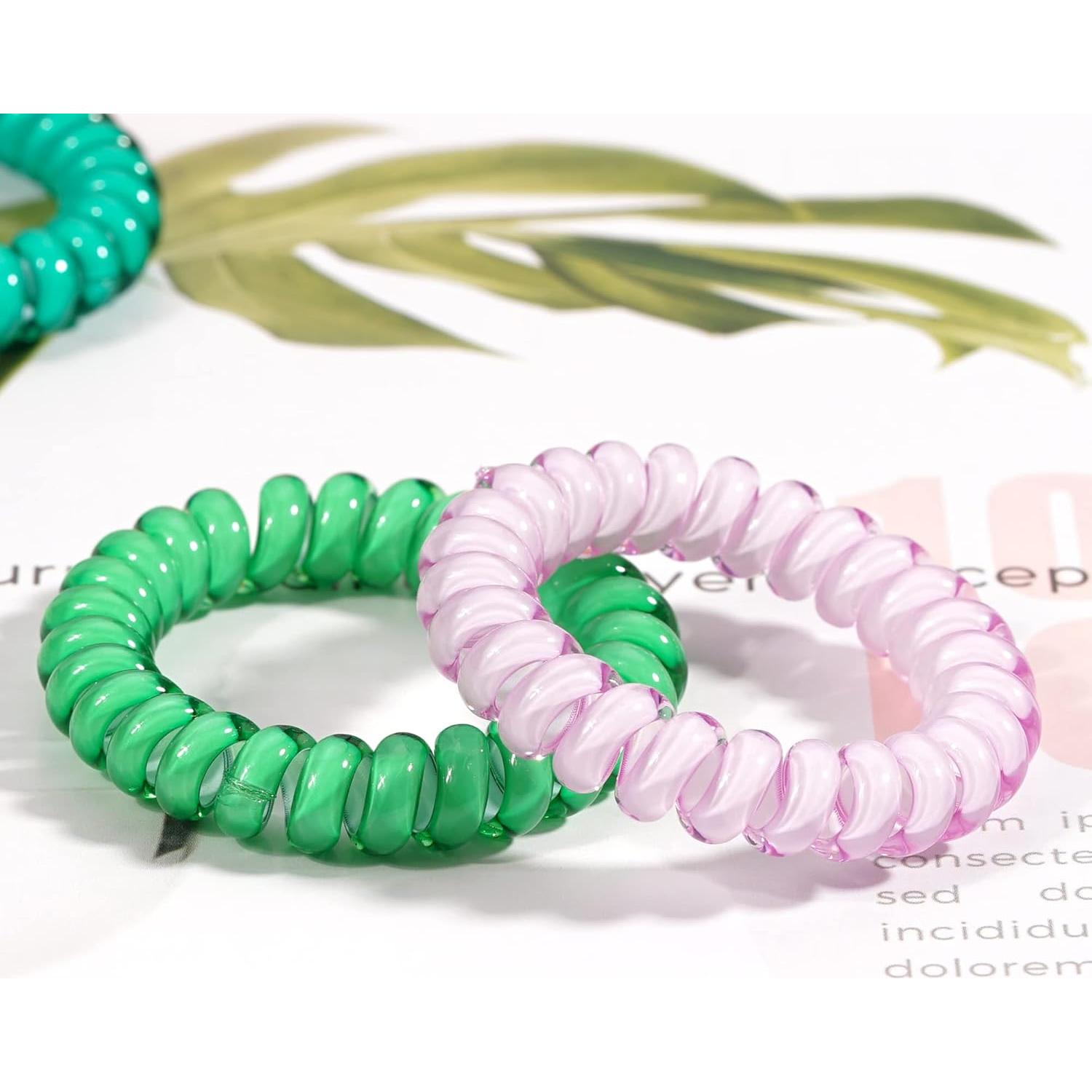 Tiras de Cabello DED Espirales 24 Pcs Color Caramelo Cristal