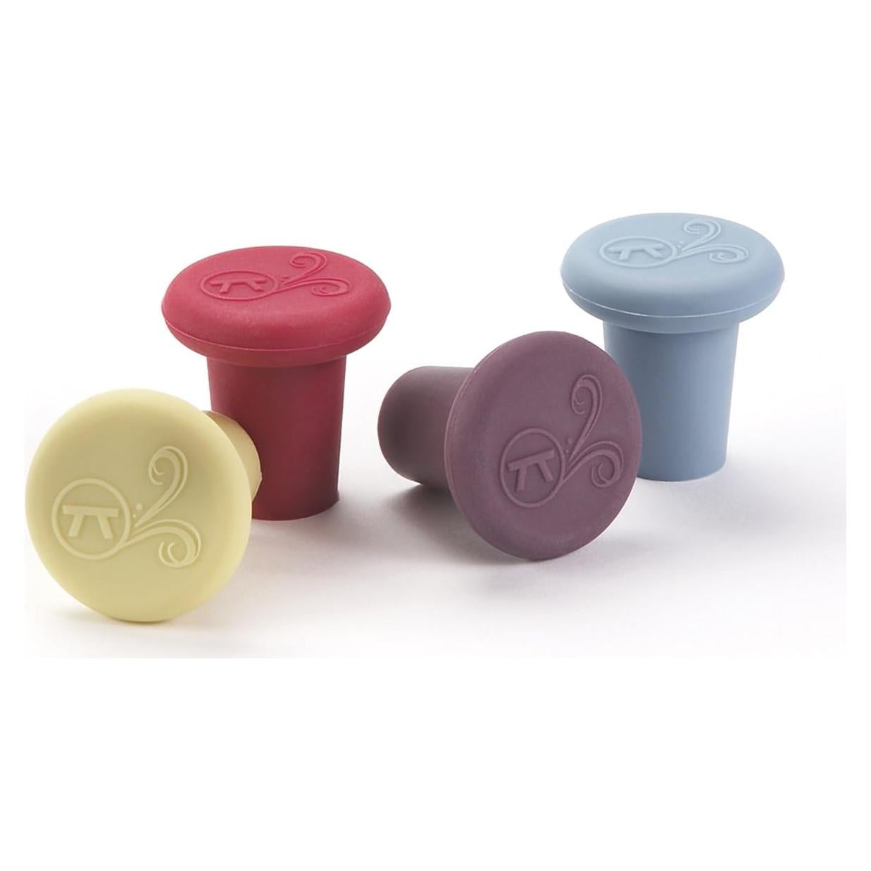 Tapones de Vino de Silicona Outset B229, Set de 4 Colores
