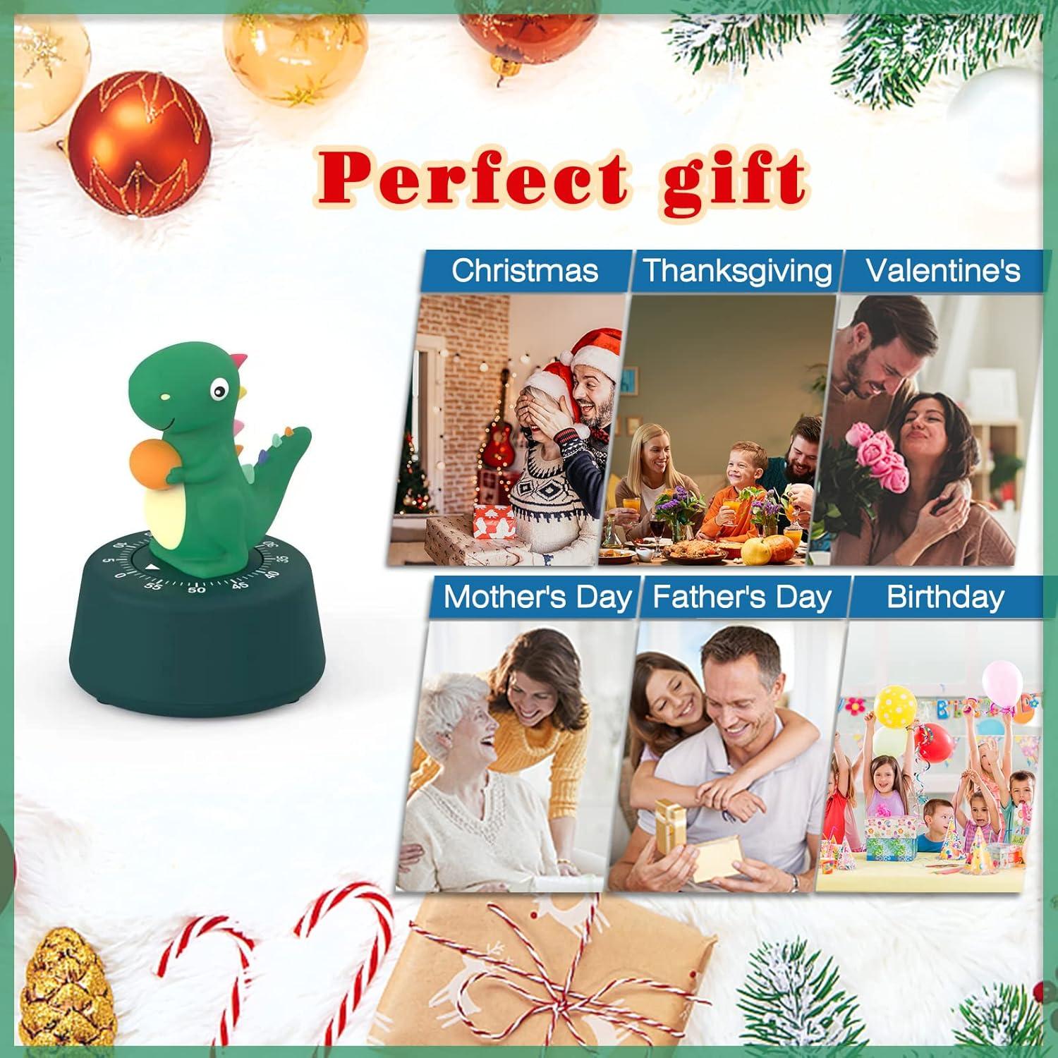 Paquete de 2 Temporizadores de Cocina ELE DEPI Dinosaurio Mecánico