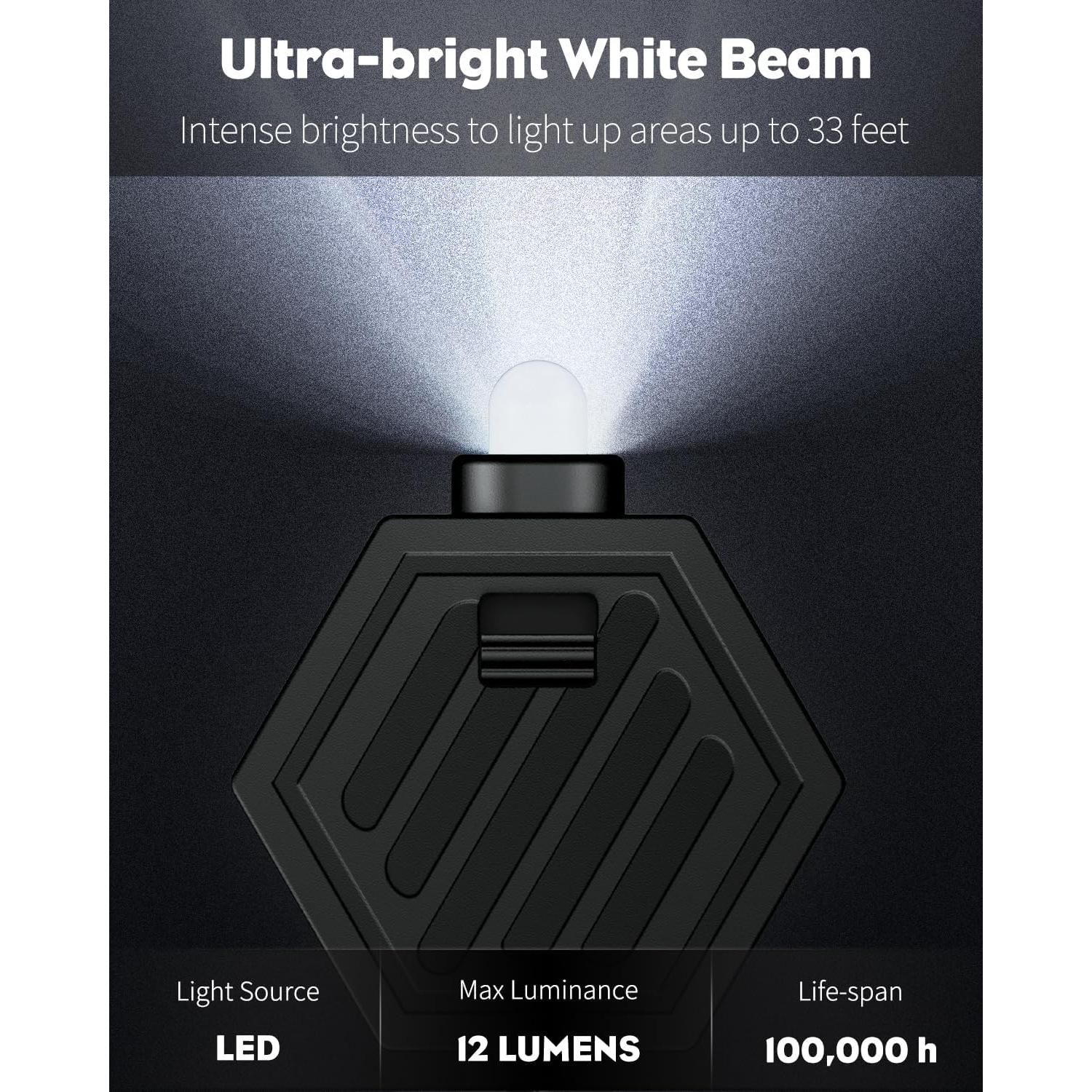 Paquete de 5 Linternas LED de Llavero Uniclife Ultra Brillante
